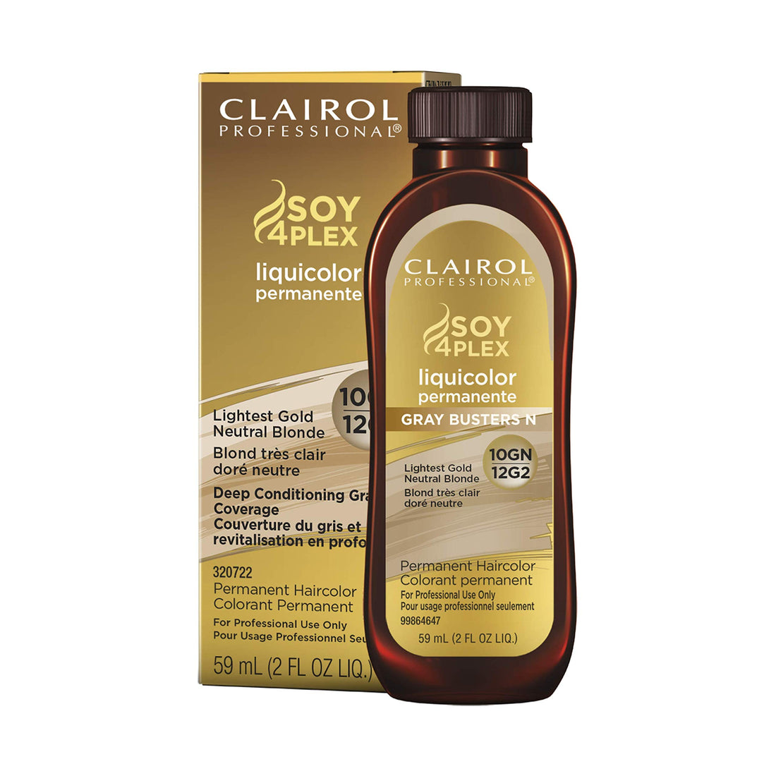 Clairol Professional Permanent Liquicolor for Hair, 10gn Gold Neutral Blonde, 2 oz.