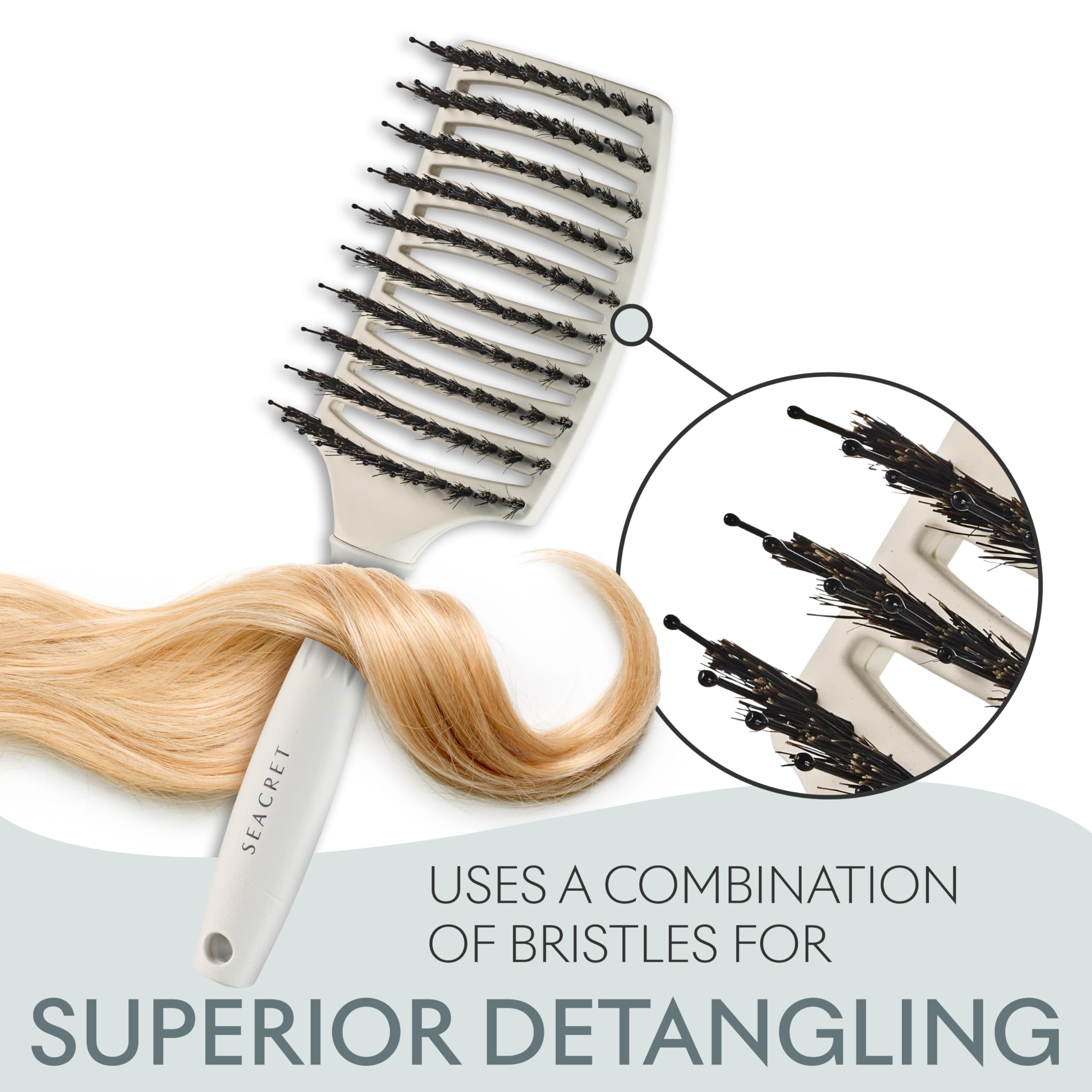 SEACRET Minerals From The Dead Sea Pro Styling Hair Brush, Wide