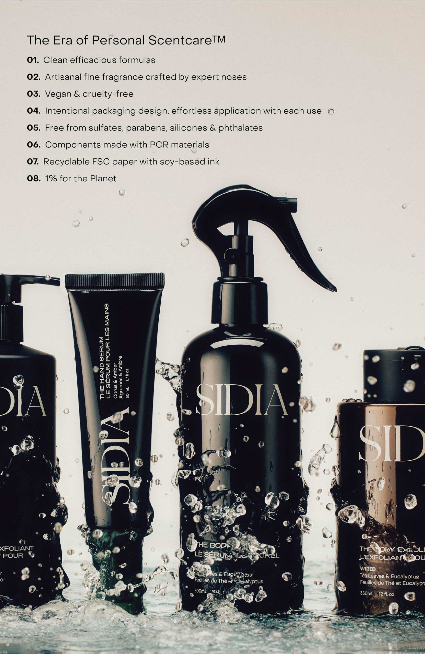 SIDIA - Soaked: The Cream | Cruelty-Free, Plant-Based, Clean Beauty (12 fl oz | 350 mL)