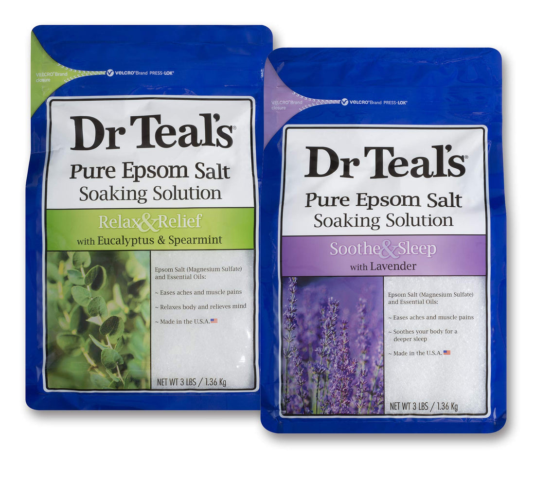 Dr Teal's Epsom Salt, Eucalyptus and Lavender, 2 Count