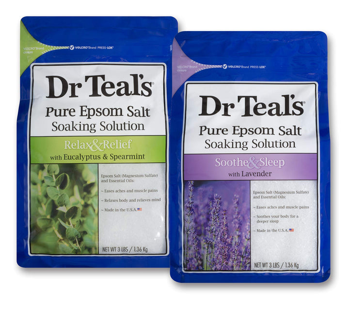 Dr Teal's Epsom Salt, Eucalyptus and Lavender, 2 Count