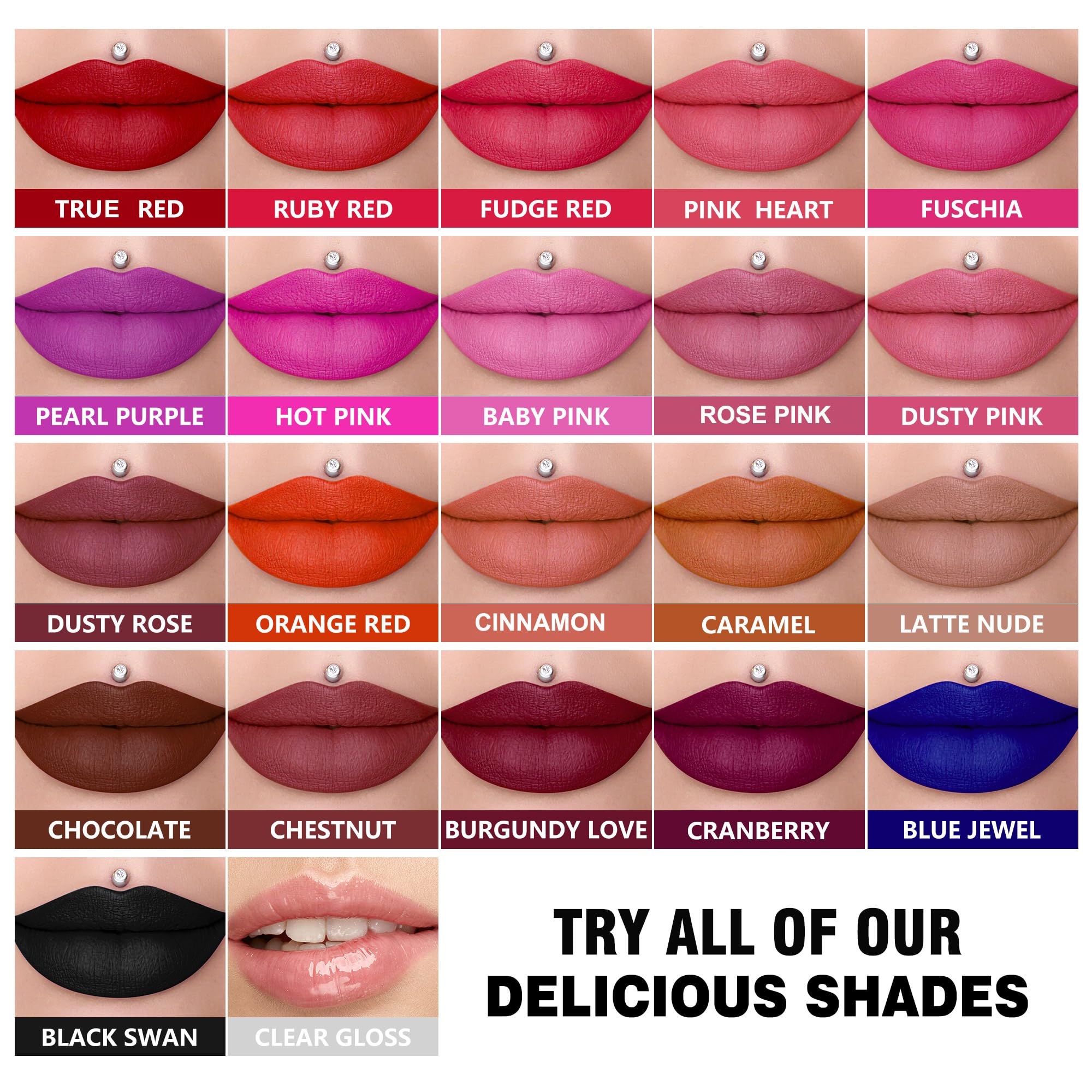 HOOMUSS Burgundy Lipstick Long Lasting, Matte Liquid Lipsticks for Women Non Transfer Smudgeproof Smooth and Easy to Appy Cruelty Free Lip Color, M47 Burgundy Love