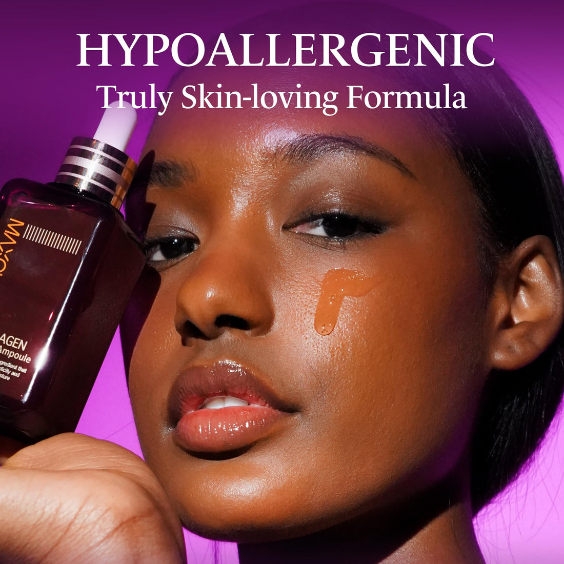 MAXCLINIC Collagen Intensive Ampoule | Firming Face Serum w/ 3 Types of Collagen | Hydrating Face Serum Ampoule Korean Skin Care | Glass Skin Ampoule (3.38 fl oz)