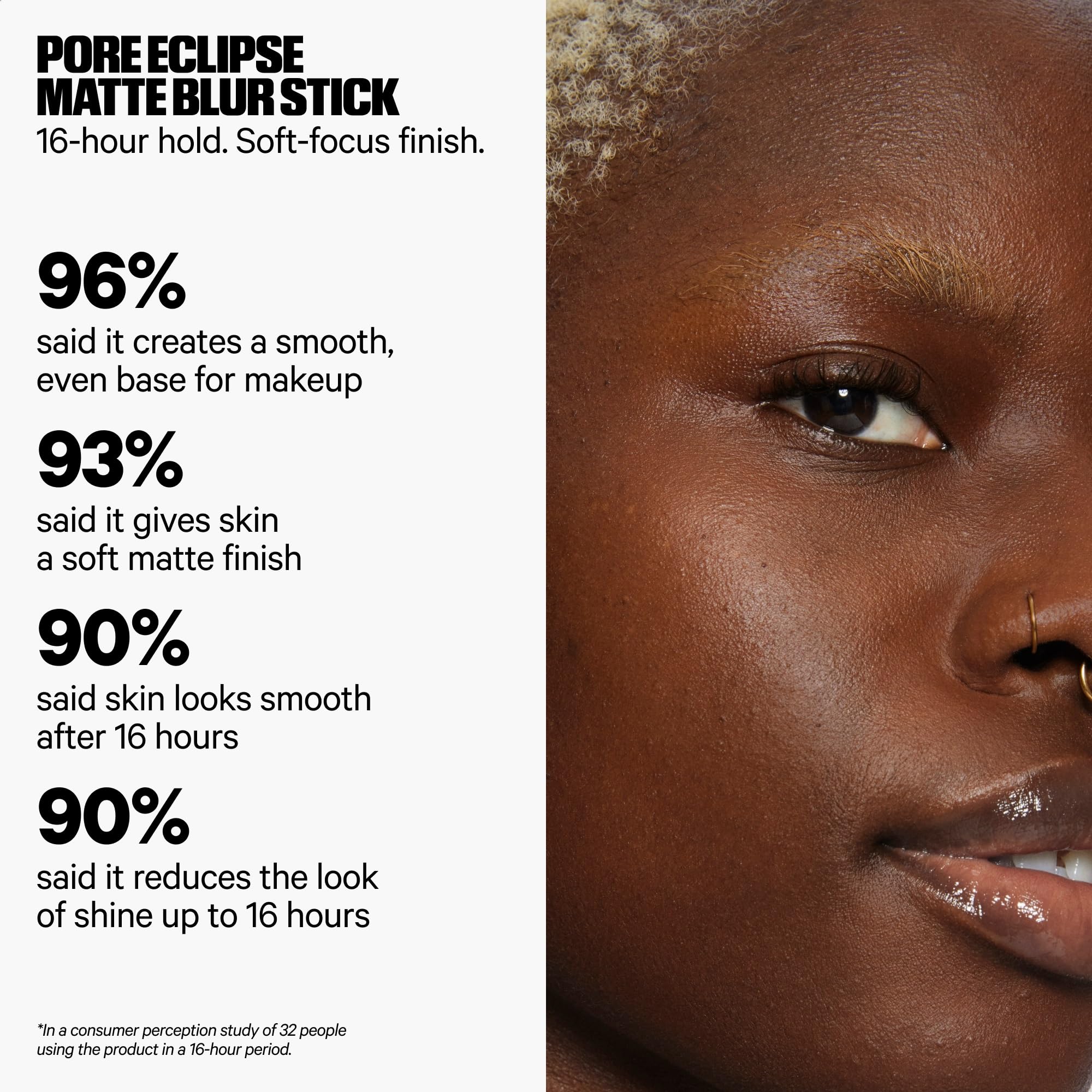 Milk Makeup Pore Eclipse Matte Blur Stick - 0.44 oz - Mattifying & Blurring Primer Stick - Up to 16-Hour Wear - Non-Comedogenic - Vegan, Cruelty Free