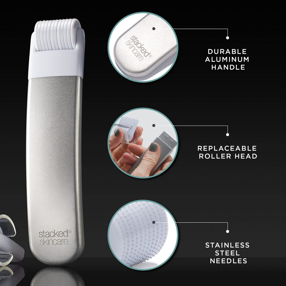 Microneedling Face Refining Tool 2.0 - StackedSkincare