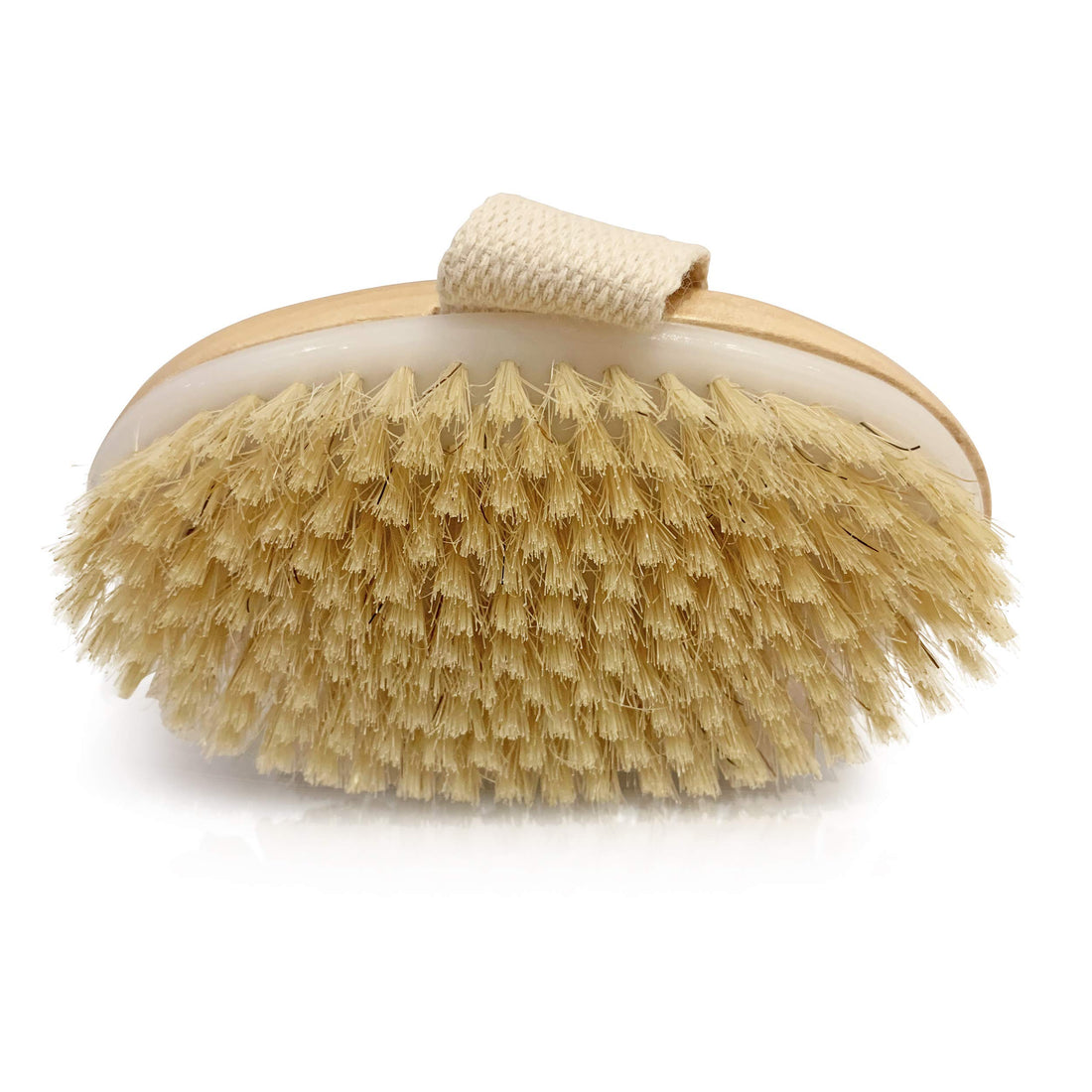 Spiffy Skin Wet and Dry Body Brush Exfoliator - Medium Soft Natural Bristle - Exfoliates Dead Skin - Slows Aging - Reduces Cellulite - Stimulates Lymph and Blood Flow and increases Energy
