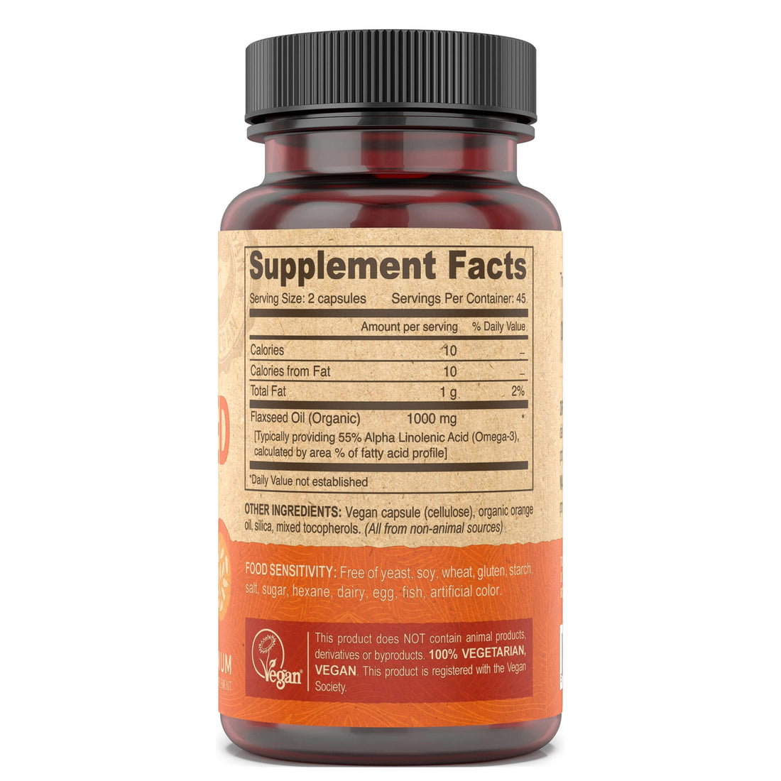 DEVA Vegan Flaxseed Oil - 90 Vcaps