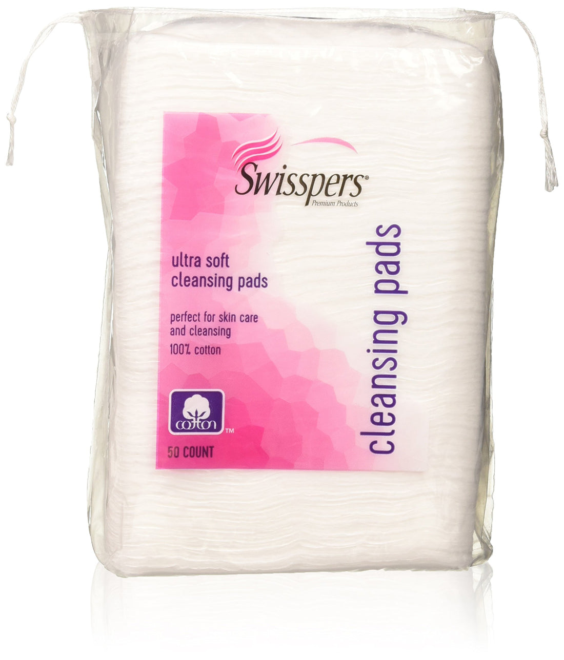 Swisspers Premium Ultra Soft Facial Cleansing Cotton Pads 50 ea by Swisspers