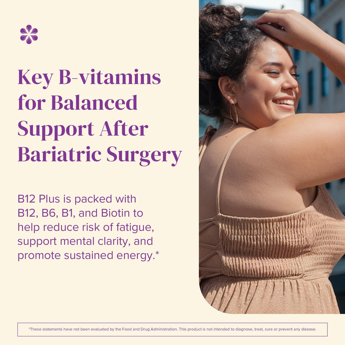 BariMelts Vitamin B12 Plus - 90 Fast-Dissolving Tablets (3-Month Supply) - Sugar-Free Bariatric Vitamins for Women, Includes B12, B6, Folate & Biotin, Natural Cherry Flavor