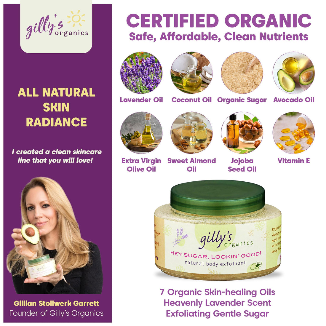 Gilly's Organics Hey Sugar, Lookin' Good! - Body Sugar.
