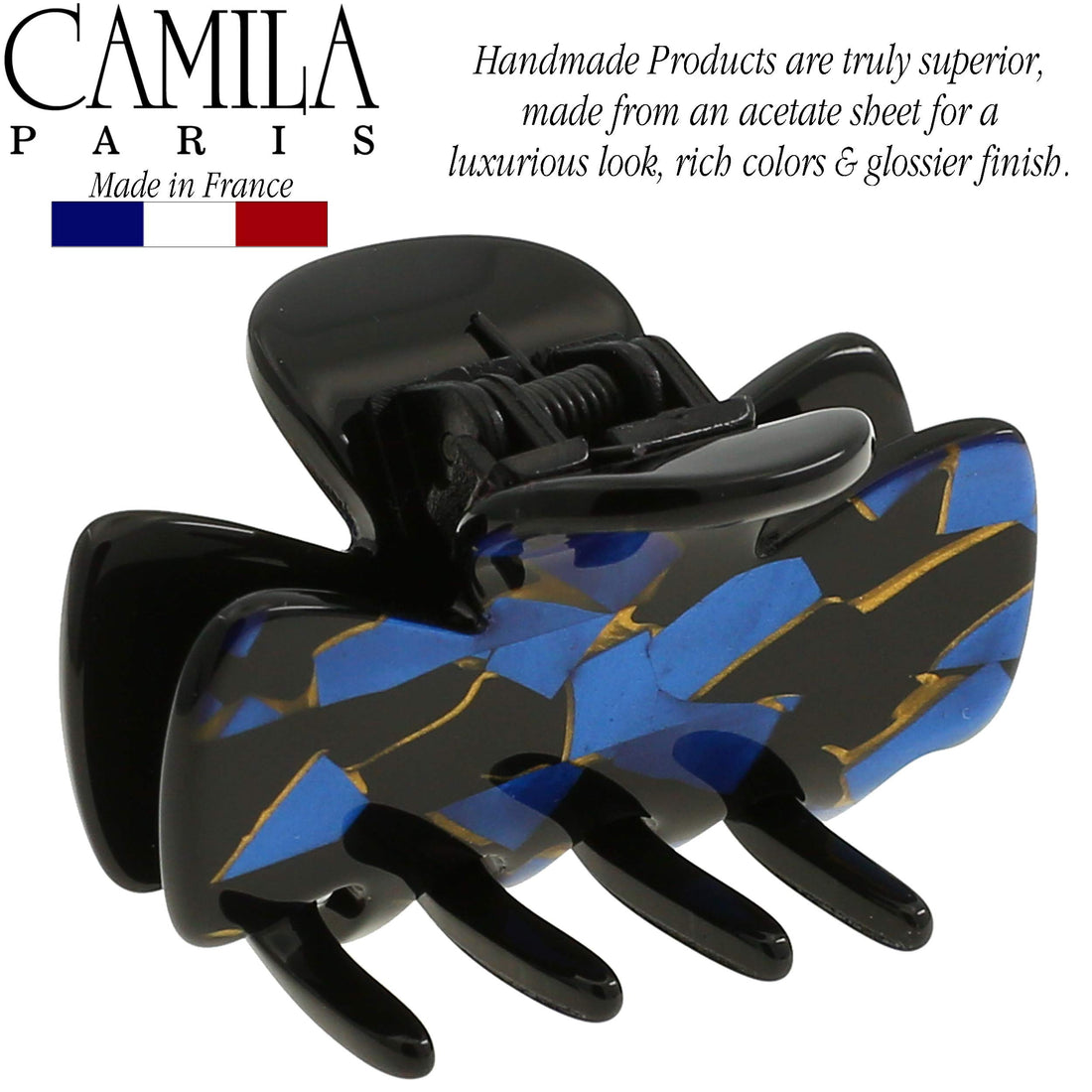 CP2439, CLIP Large Hand-Made, FLWRLYS, BLUE