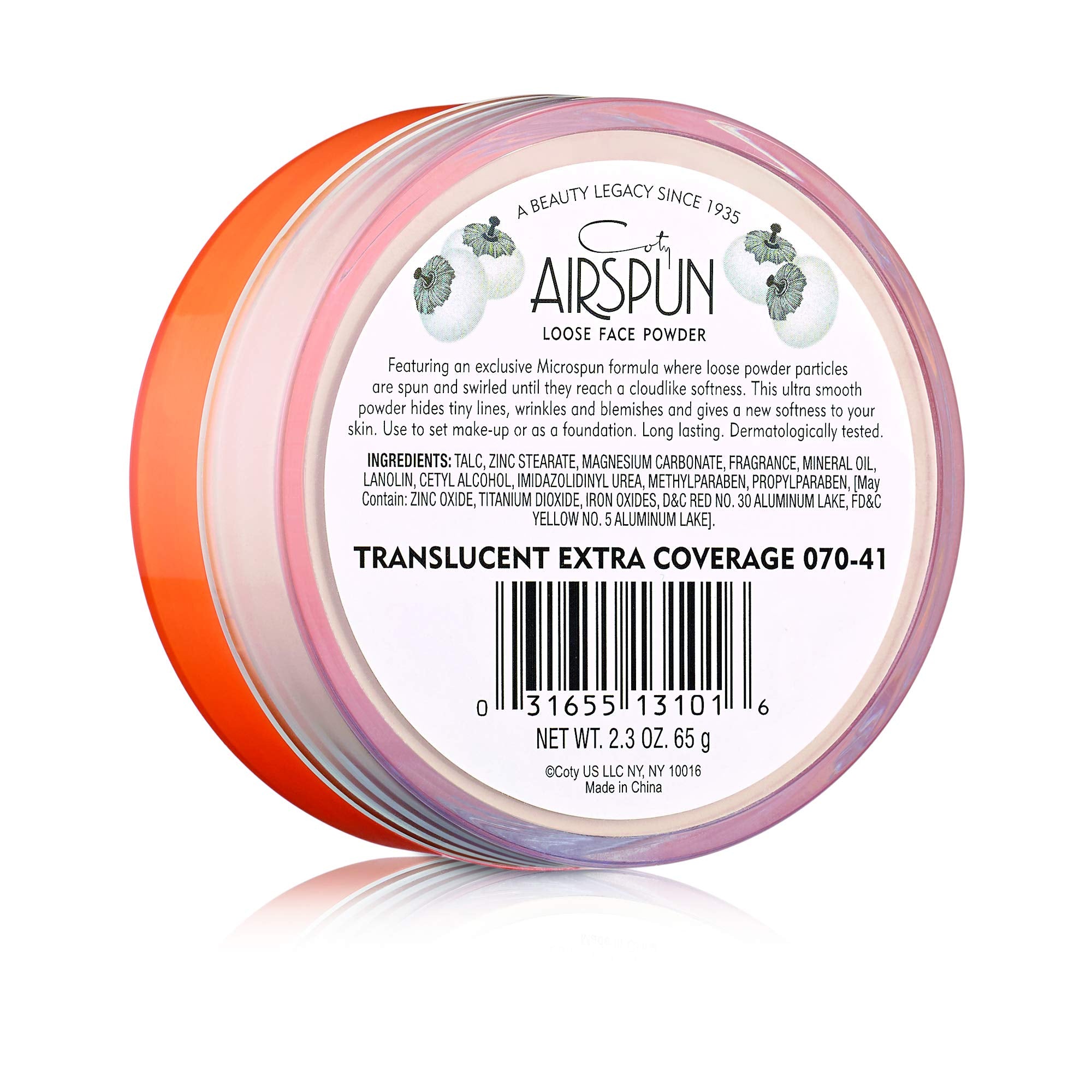 Coty Airspun Loose Face Powder, Translucent, Pack of 2
