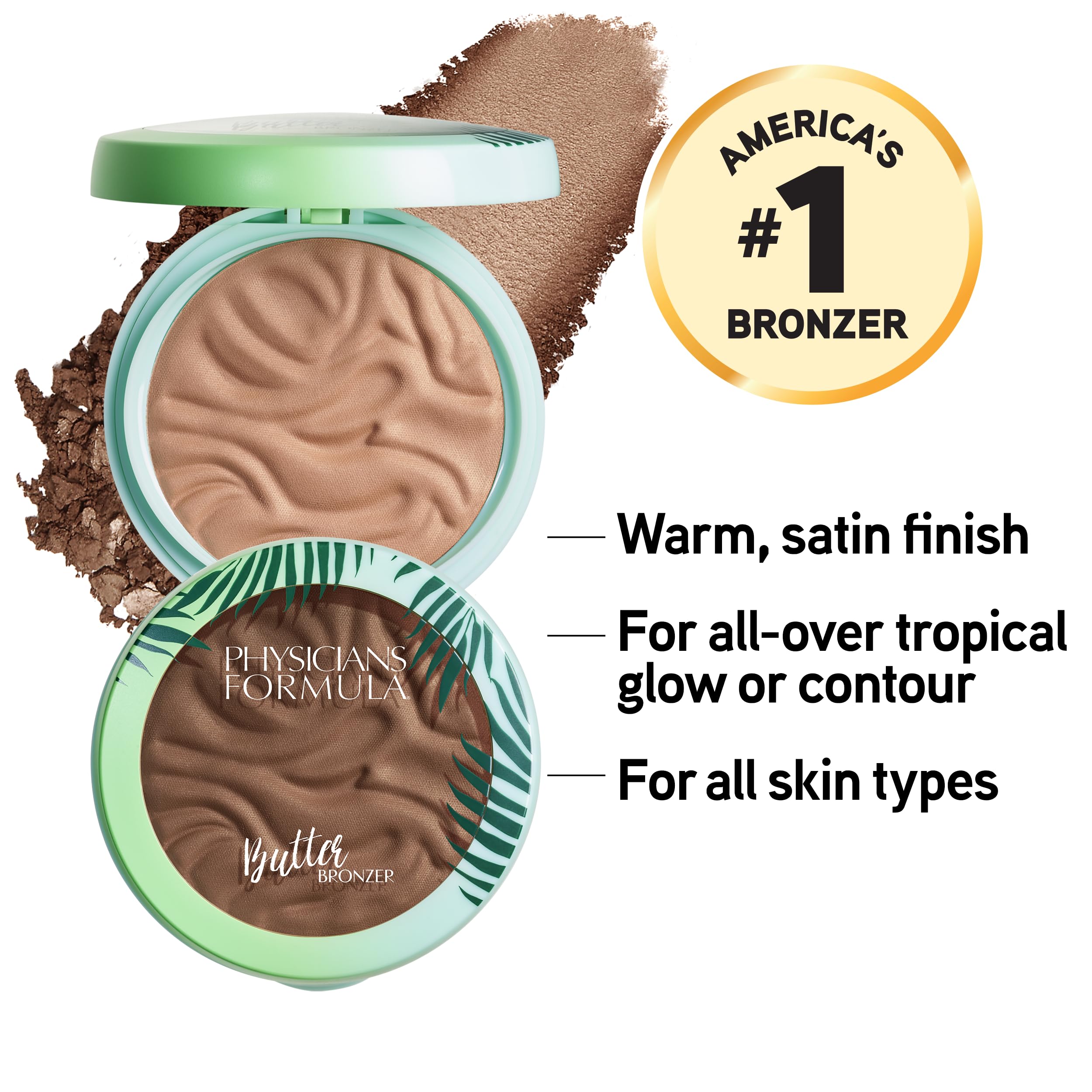 Physicians Formula Murumuru Butter Bronzer, Cream Shimmer Makeup, Sculpting Bronzer