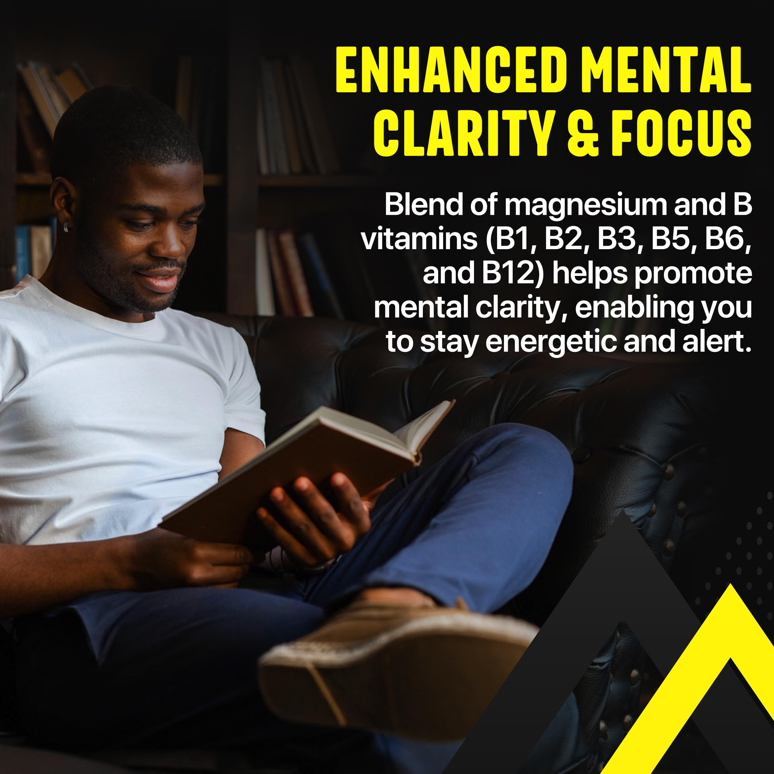 100% Pure Multivitamin for Men - Daily Mens Multivitamins, Multiminerals Supplement for Energy, Focus, Performance, Immune and Male Support - Vitamin A, C, D, E, B12, Calcium, Magnesium, Zinc and More