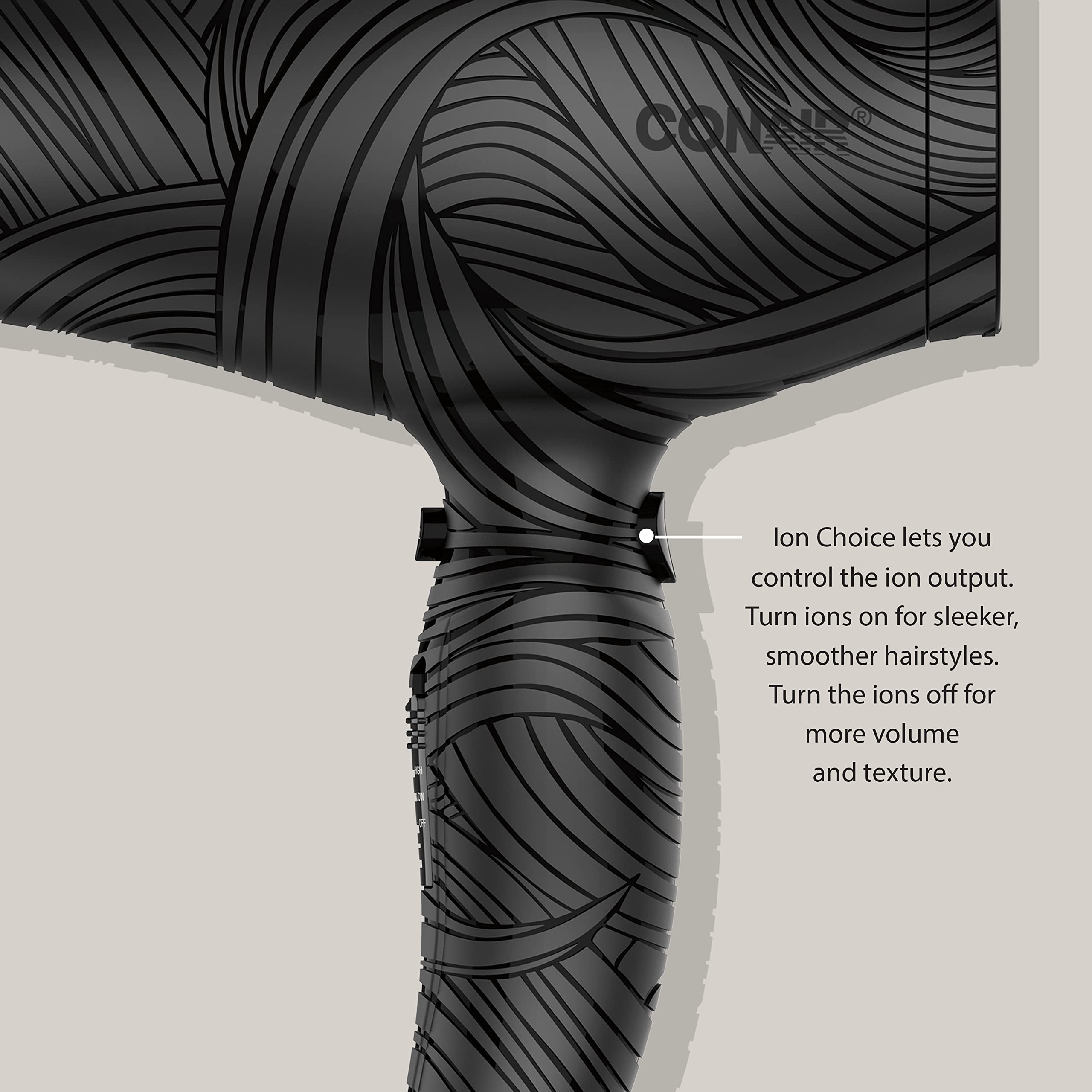 Conair The Curl Collective 1875 Watt Ionic Ceramic Hair Dryer, Nurture and Nourish your Natural Curls with The Curl Collective