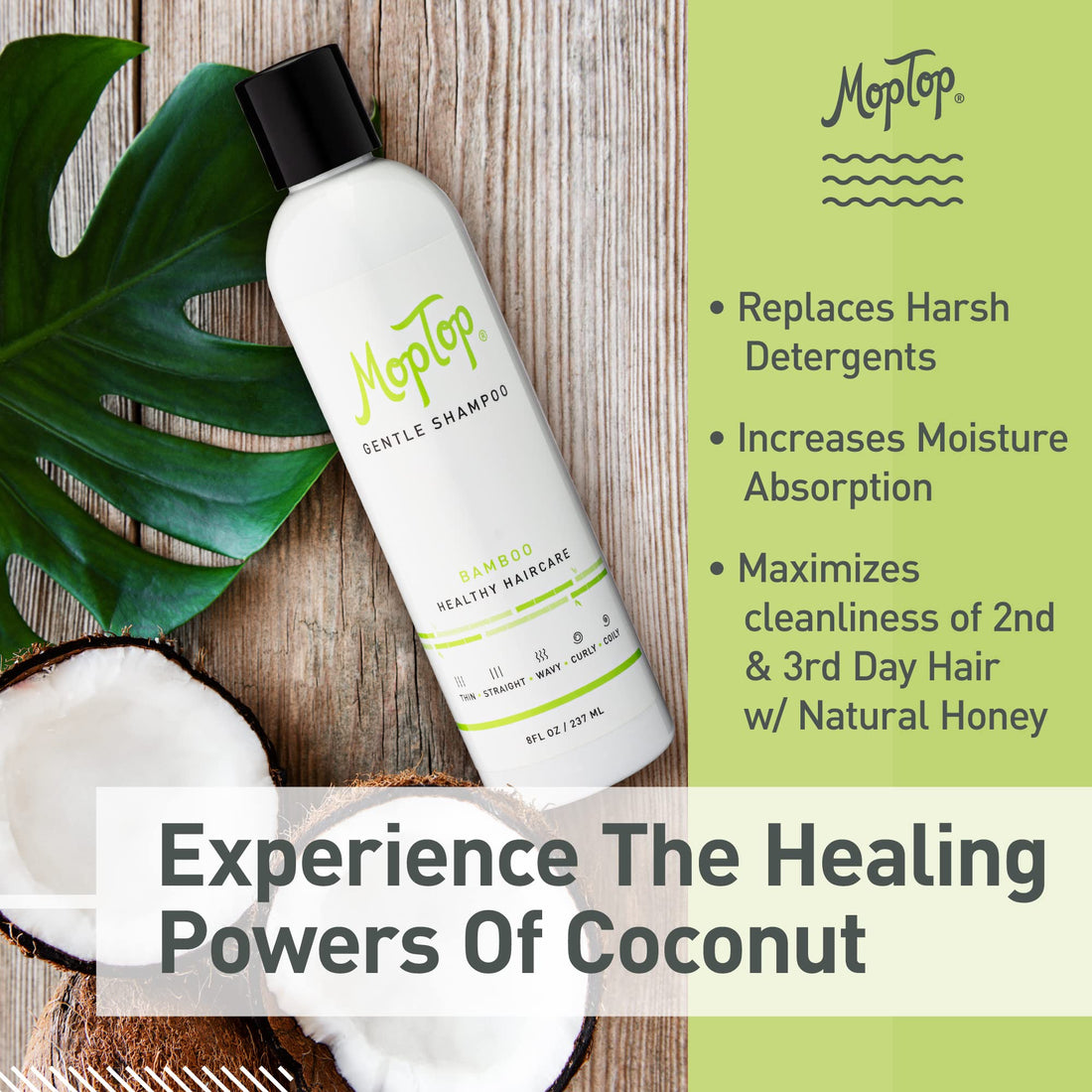 MopTop - Gentle Shampoo Bamboo - 8 oz.