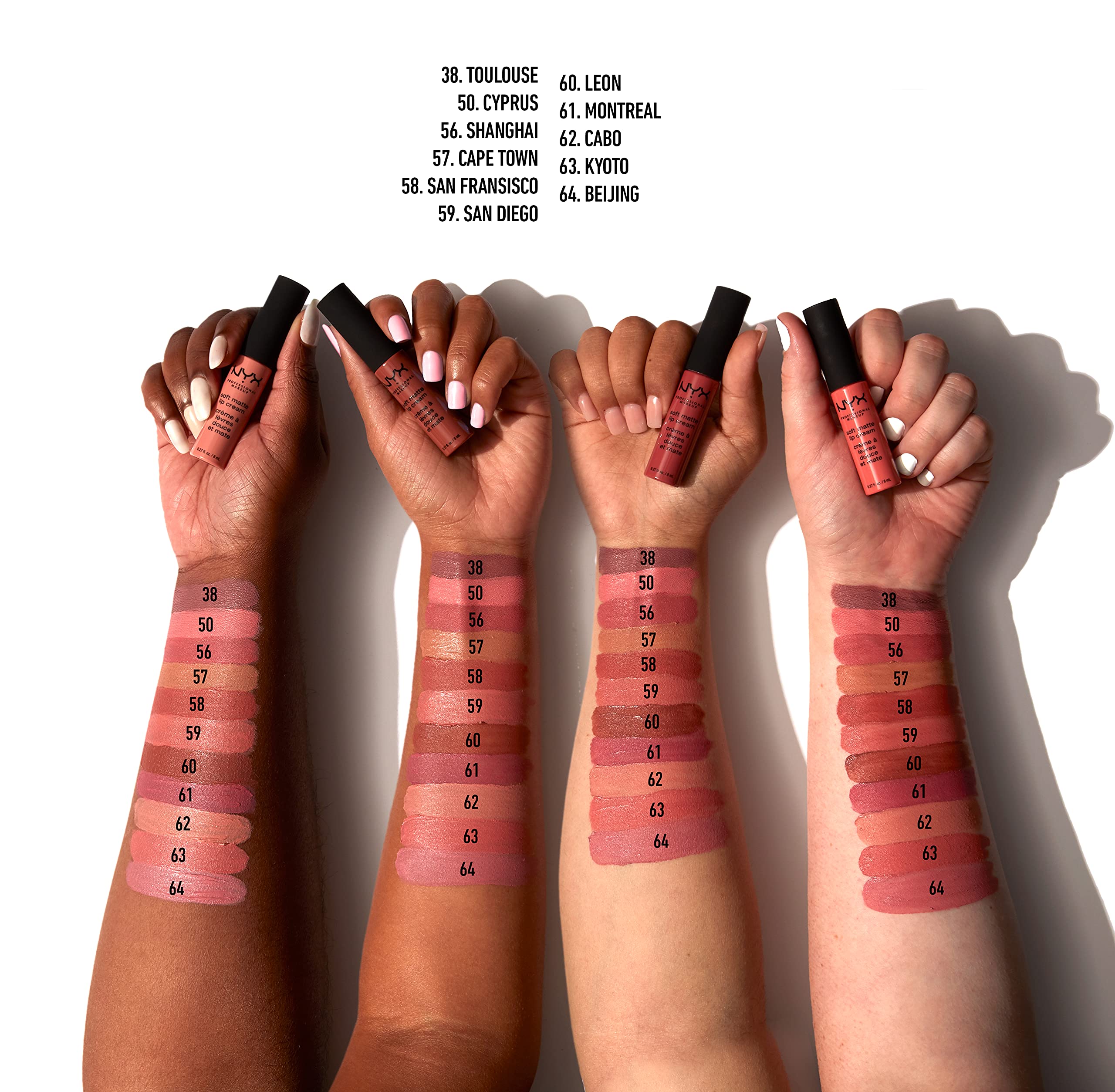 NYX PROFESSIONAL MAKEUP Soft Matte Lip Cream, Beijing, 0.27 Ounce