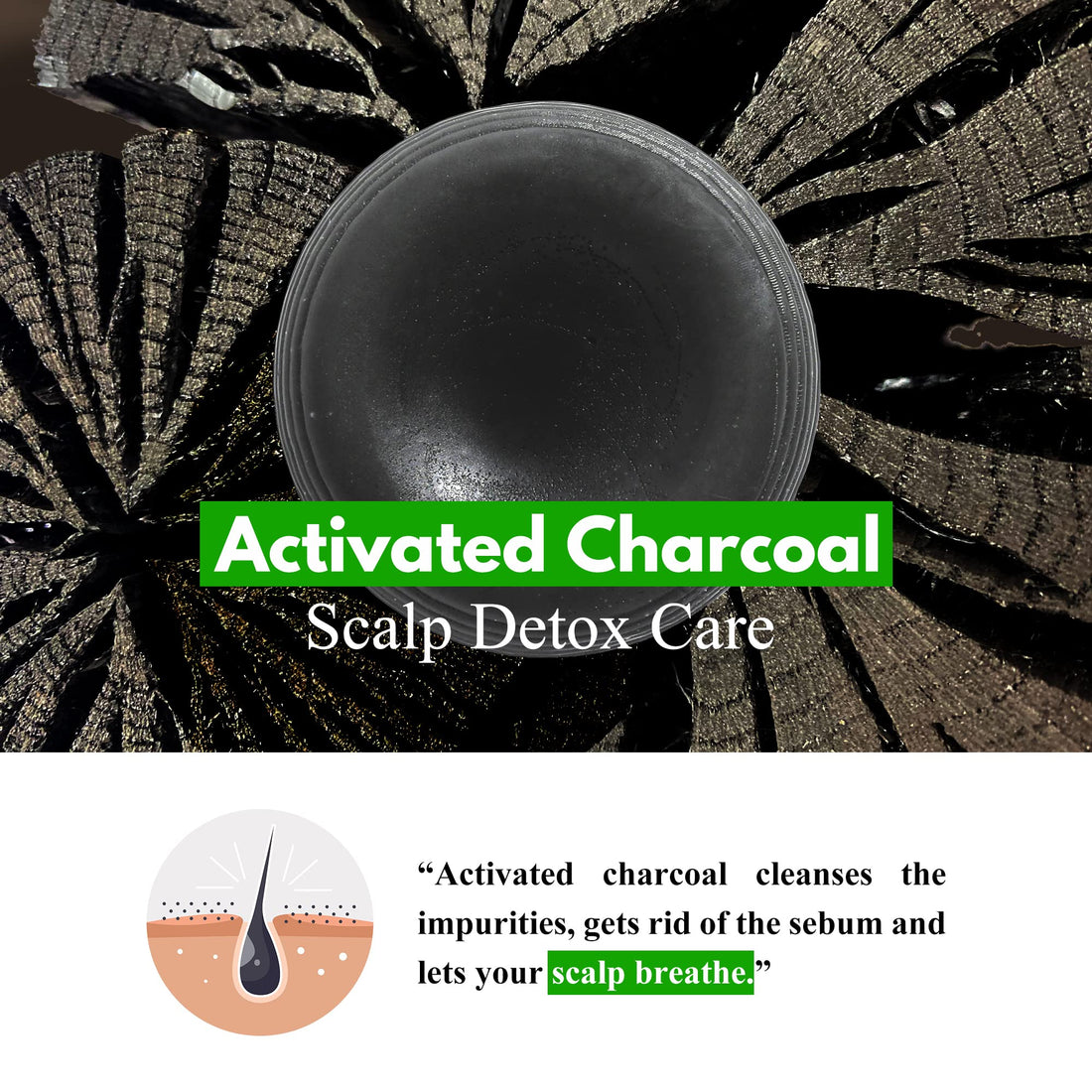 BEAUTE SEOUL Cowash Conditioner Bar: Tea Tree & Activated Charcoal for Scalp Treatment, Dandruff Care, Solid Coconut Hair Moisturizer