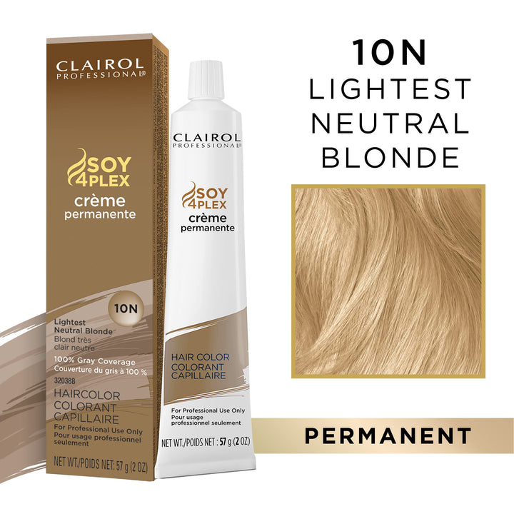 Clairol Permanent Crme, 10n Lightest Neutral Blonde, 2 oz.