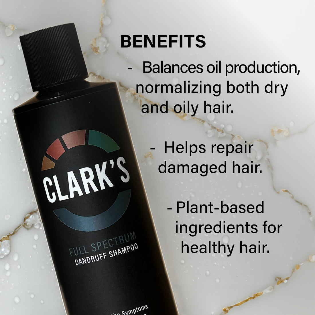 CLARK's Full Spectrum Dandruff Shampoo with Coal Tar, Salicylic Acid, and Sulfur, 8 Fl Oz