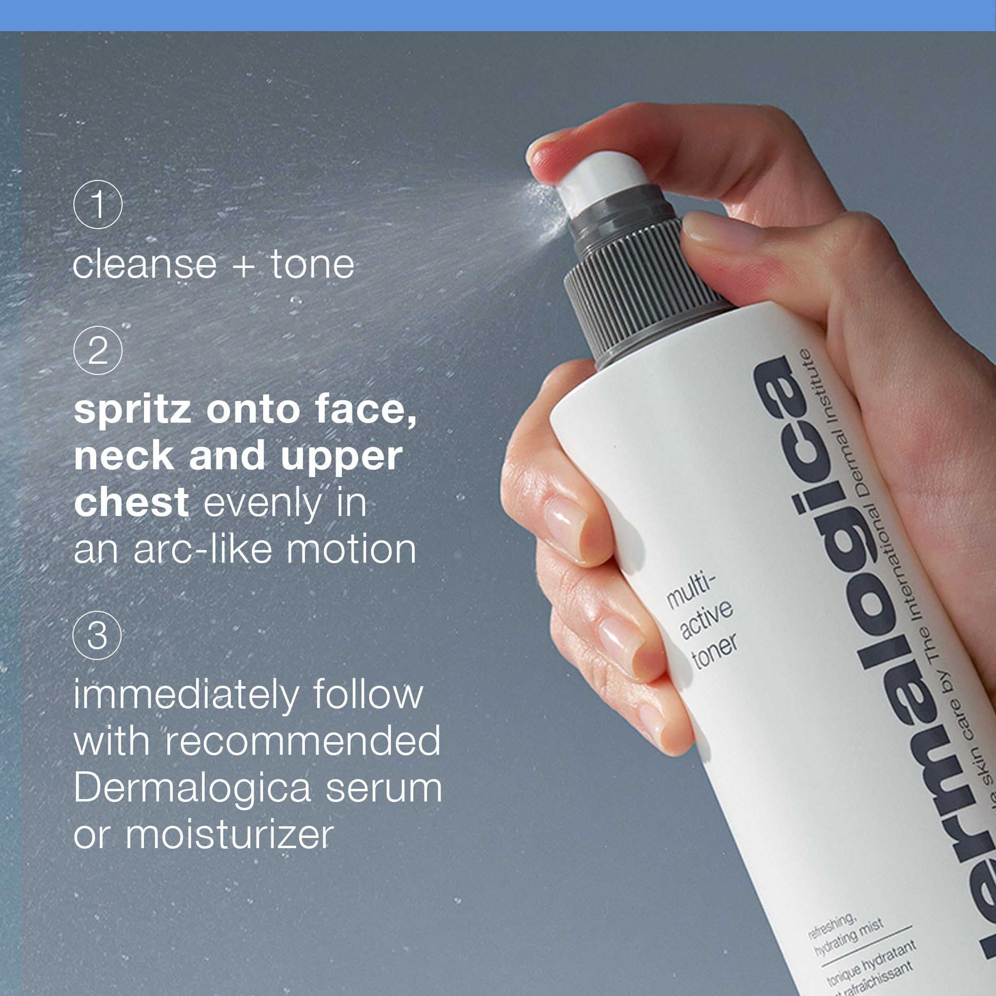Dermalogica Multi-Active Toner, Facial Spray for Hydrating, Calming, Refreshing - Help Condition Skin and Prepare for Moisture Absorption, 8.4 Fl Oz