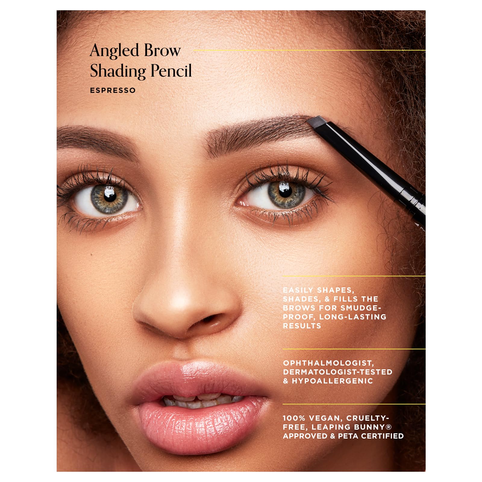 Arches & Halos Angled Brow Shading Pencil in Espresso, 0.04 oz