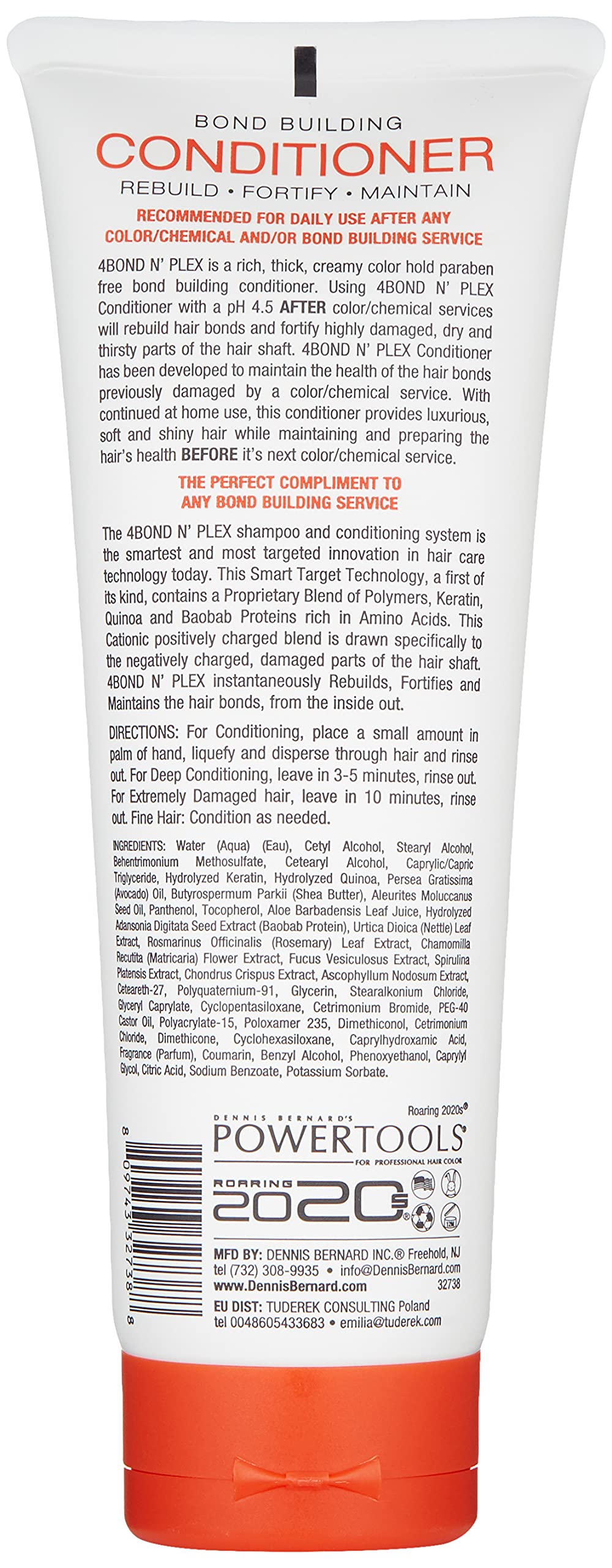 POWERTOOLS 4BOND Bond Building Conditioner | Restore Damaged Hair | Contains Advanced Polymers, Keratin, Baobab & Quinoa Proteins (8 Fl Oz)