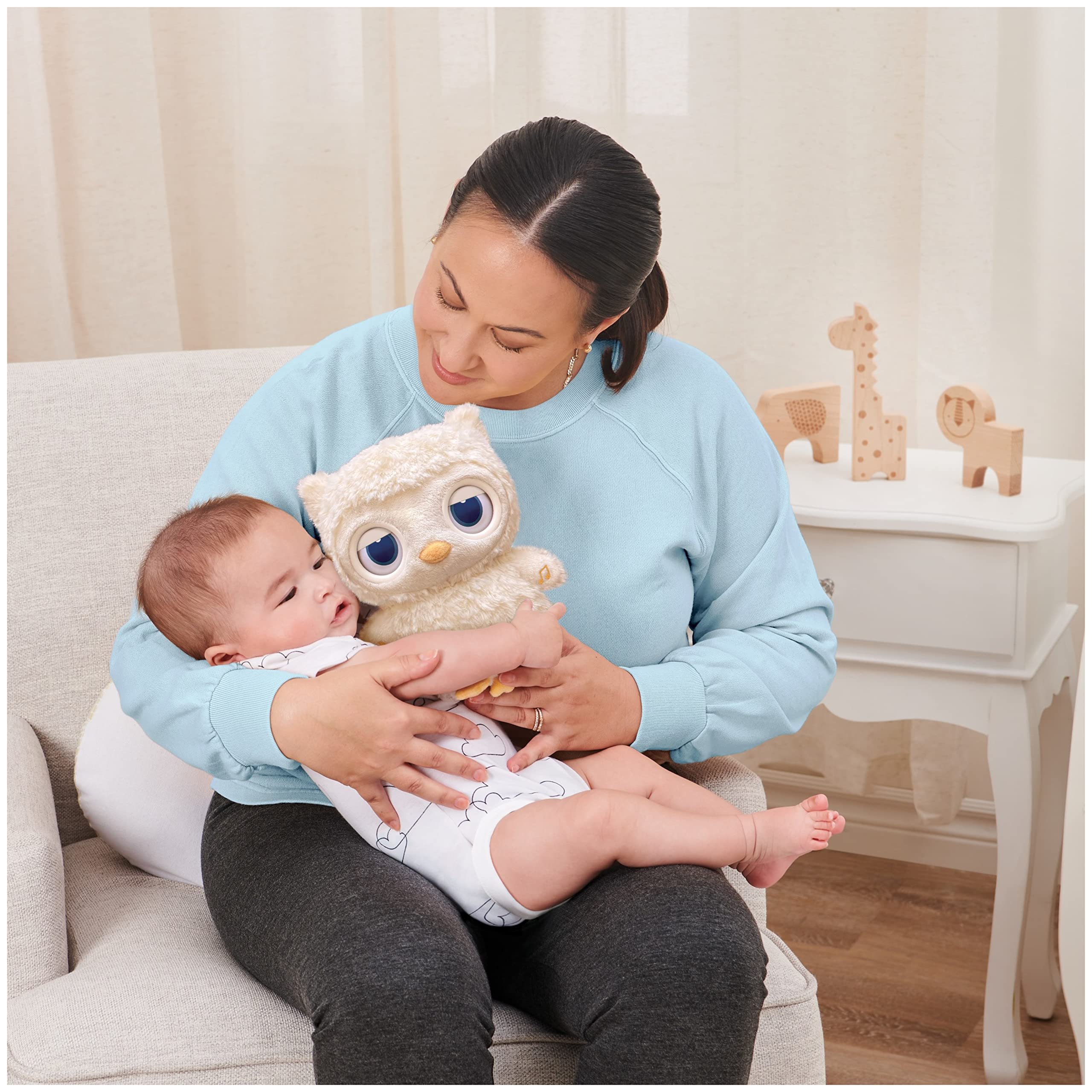 GUND Baby Sleepy Eyes Owl Bedtime Soother Plush Owl Stuffed Animal Night Light & Sound Machine for Baby Boys and Girls, 8ââ‚¬Â