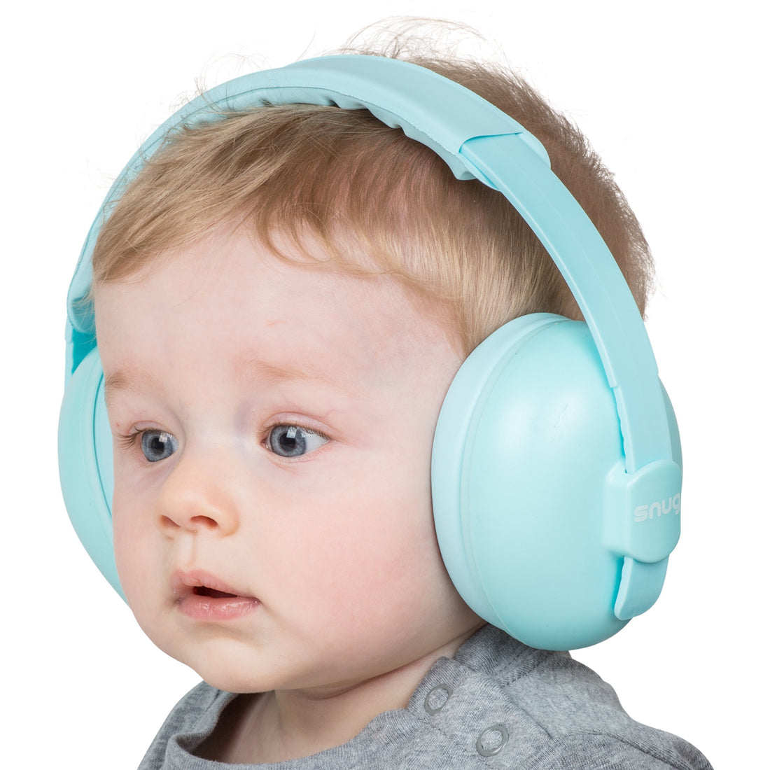 Snug Baby Earmuffs, Best Toddler & Infant Hearing Protection Ages 0-2+ Ear Protection for Babies (Blue)