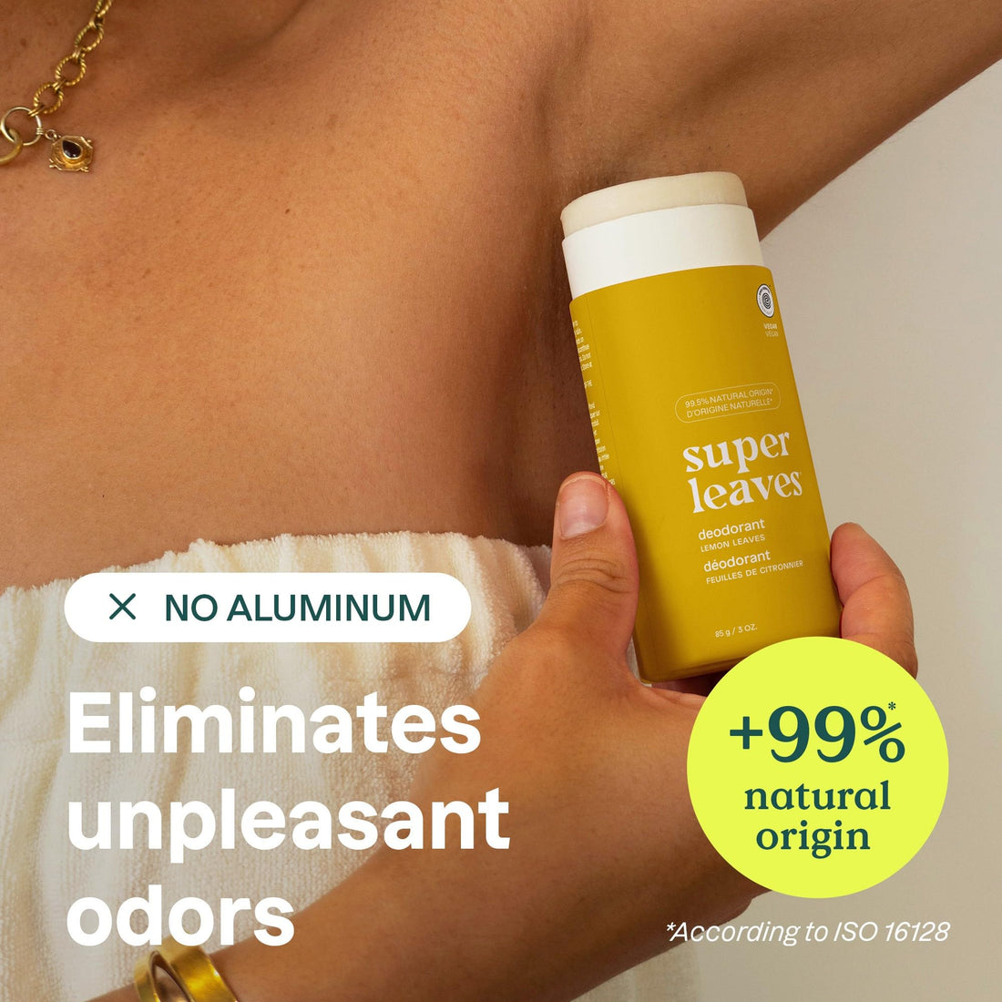 ATTITUDE Plastic-Free Natural Deodorant, Biodegradable Cardboard Tube, Aluminum-Free and Hypoallergenic, Lemon Leaves, 3 Oz (Packaging May Vary) (11992)