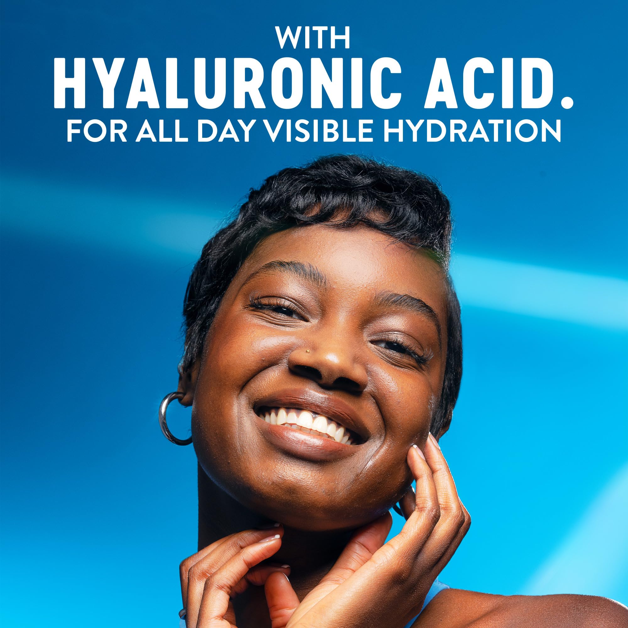 Bioré UV Aqua Rich Daily Hydrating Facial Moisturizer with SPF 50 | Oil-Free Sunscreen & Primer for Makeup with Hyaluronic Acid, No White Cast, Non-Comedogenic, For Sensitive Skin, PA++++, 1.7 Oz