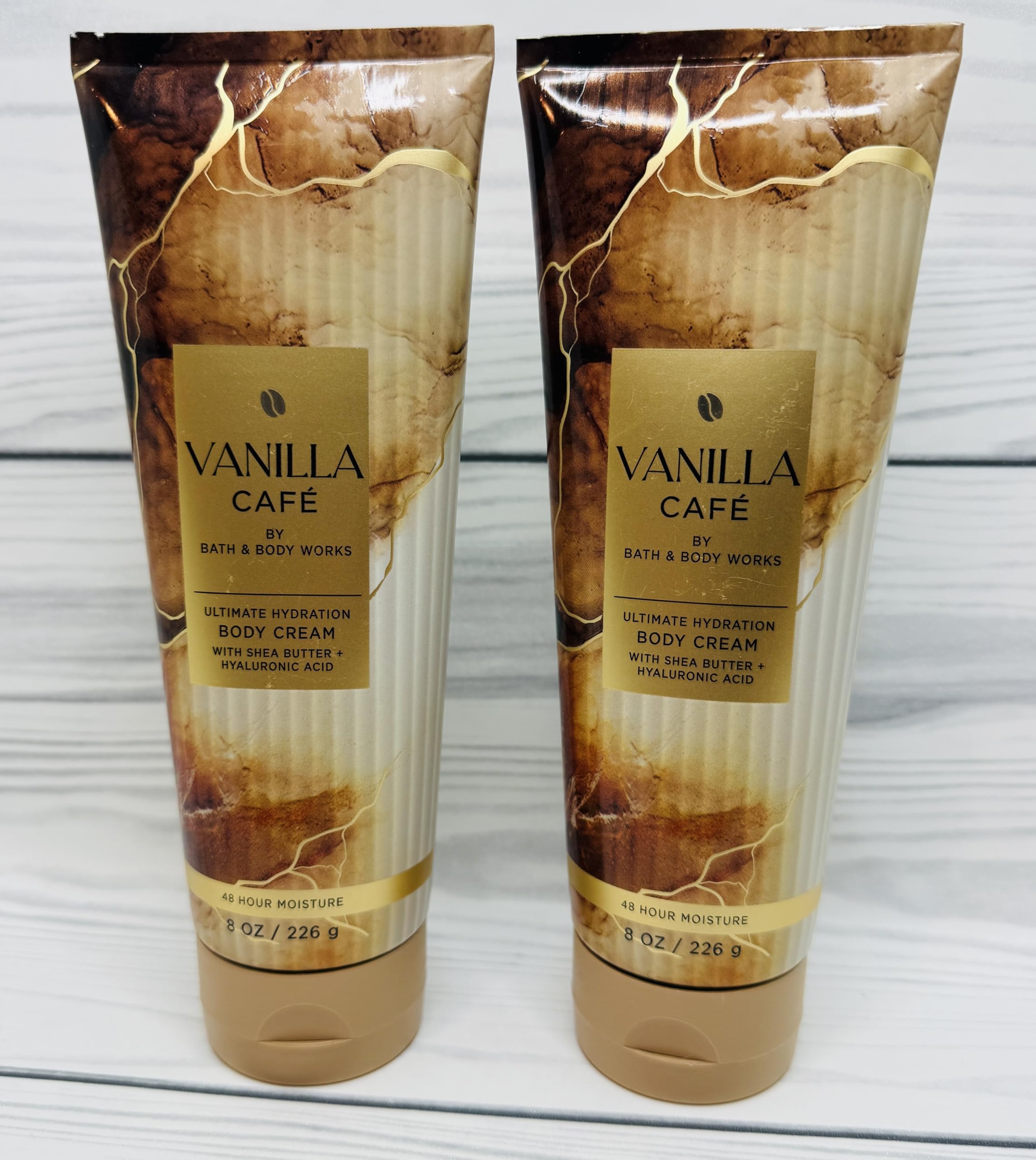 Bath & Body Works Vanilla Café Ultimate Hydration Body Cream 8 Ounces Pack of 2