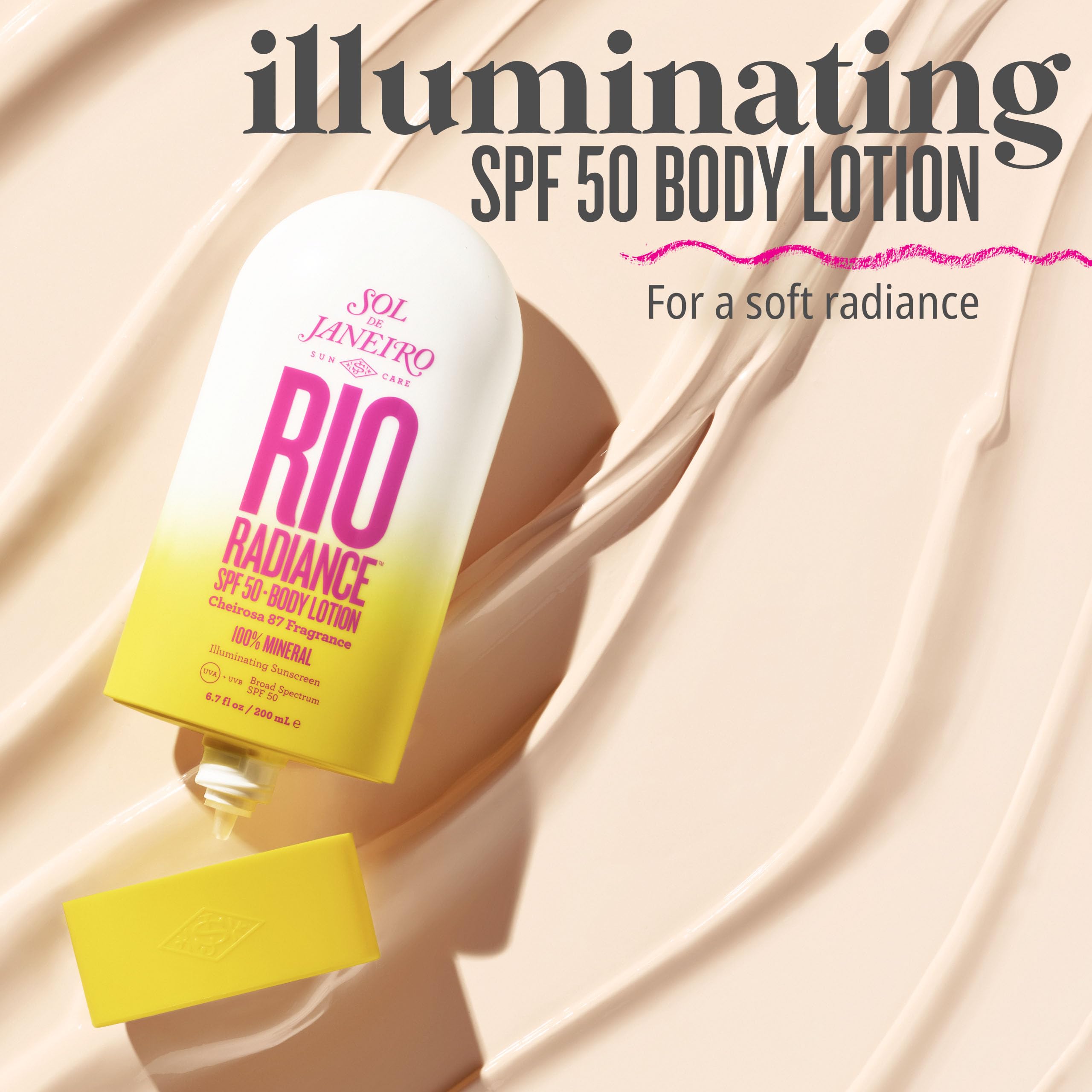 Sol de Janeiro Rio Radiance Sunscreen Lotion 100% Mineral UVA/UVB Broad Spectrum SPF 50