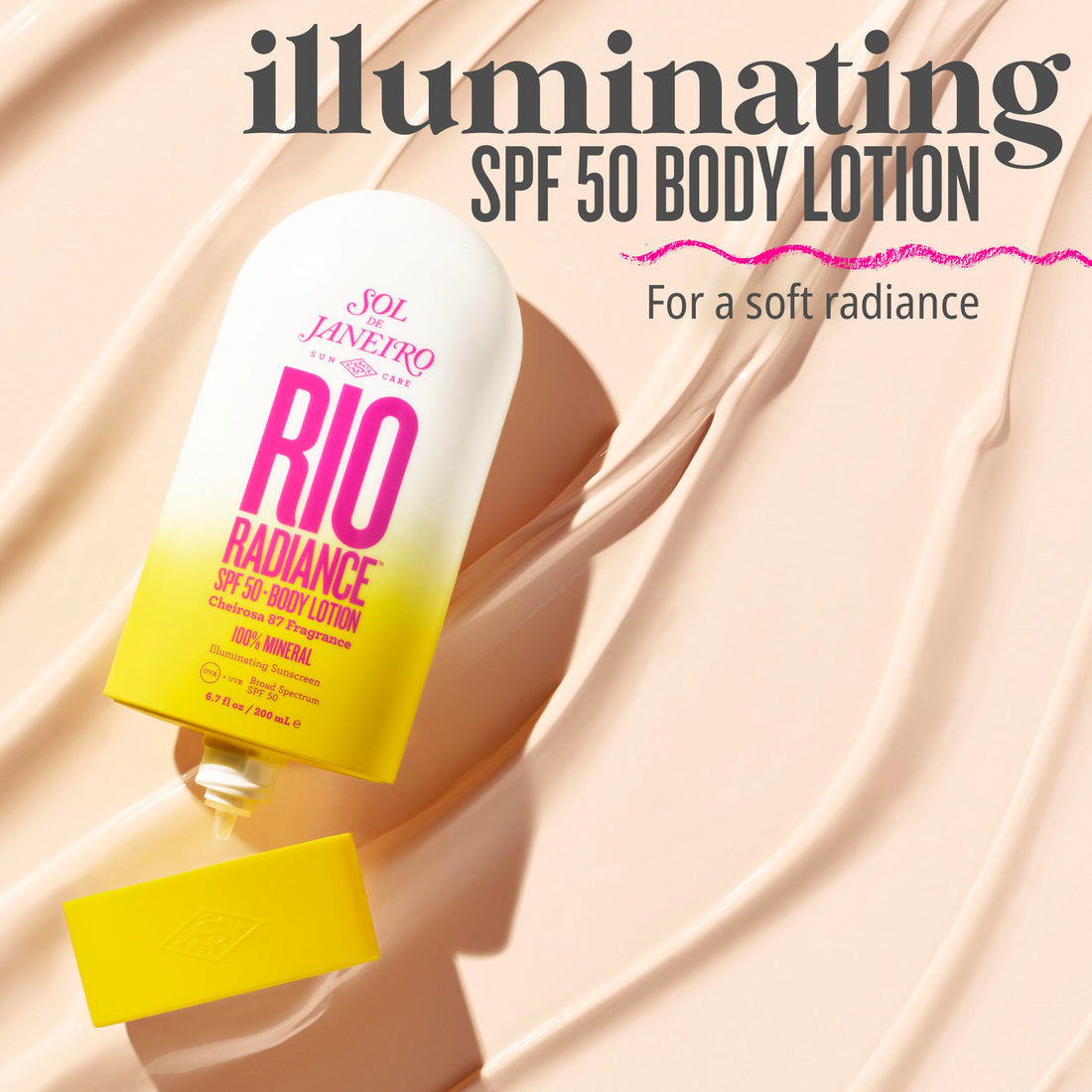 Sol de Janeiro Rio Radiance Sunscreen Lotion 100% Mineral UVA/UVB Broad Spectrum SPF 50