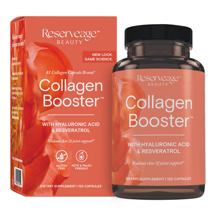 Reserveage Beauty, Collagen Booster, Collagen Supplement for Skin Care and Joint Health, Supports Healthy Collagen Production for Men & Women, 120 Capsules (60 Servings)