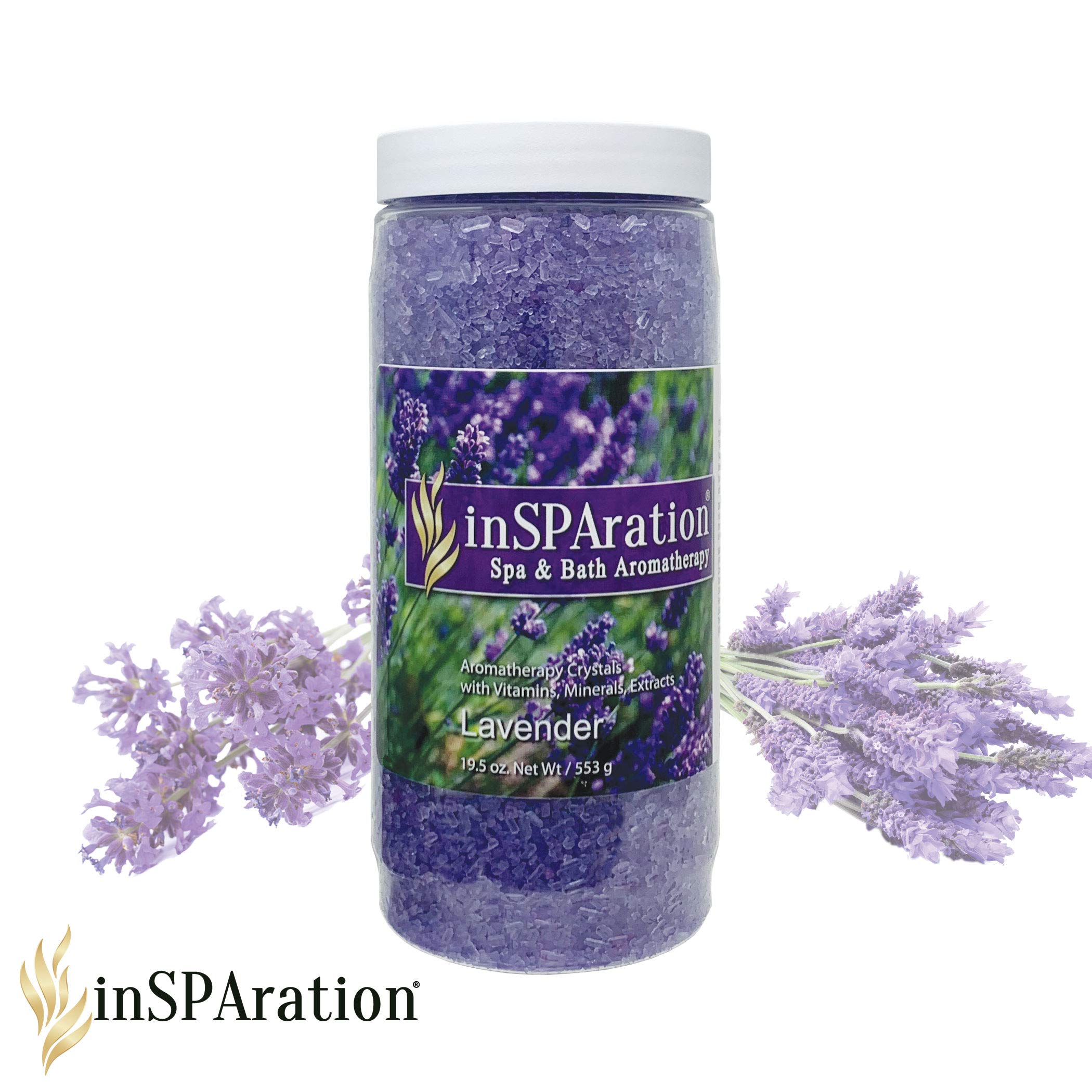 InSPAration 7463 Lavender Crystals for Spa and Hot Tubs, 19 oz