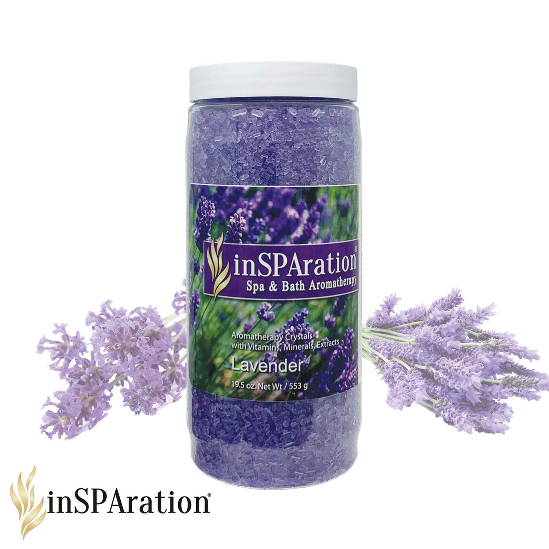 InSPAration 7463 Lavender Crystals for Spa and Hot Tubs, 19 oz
