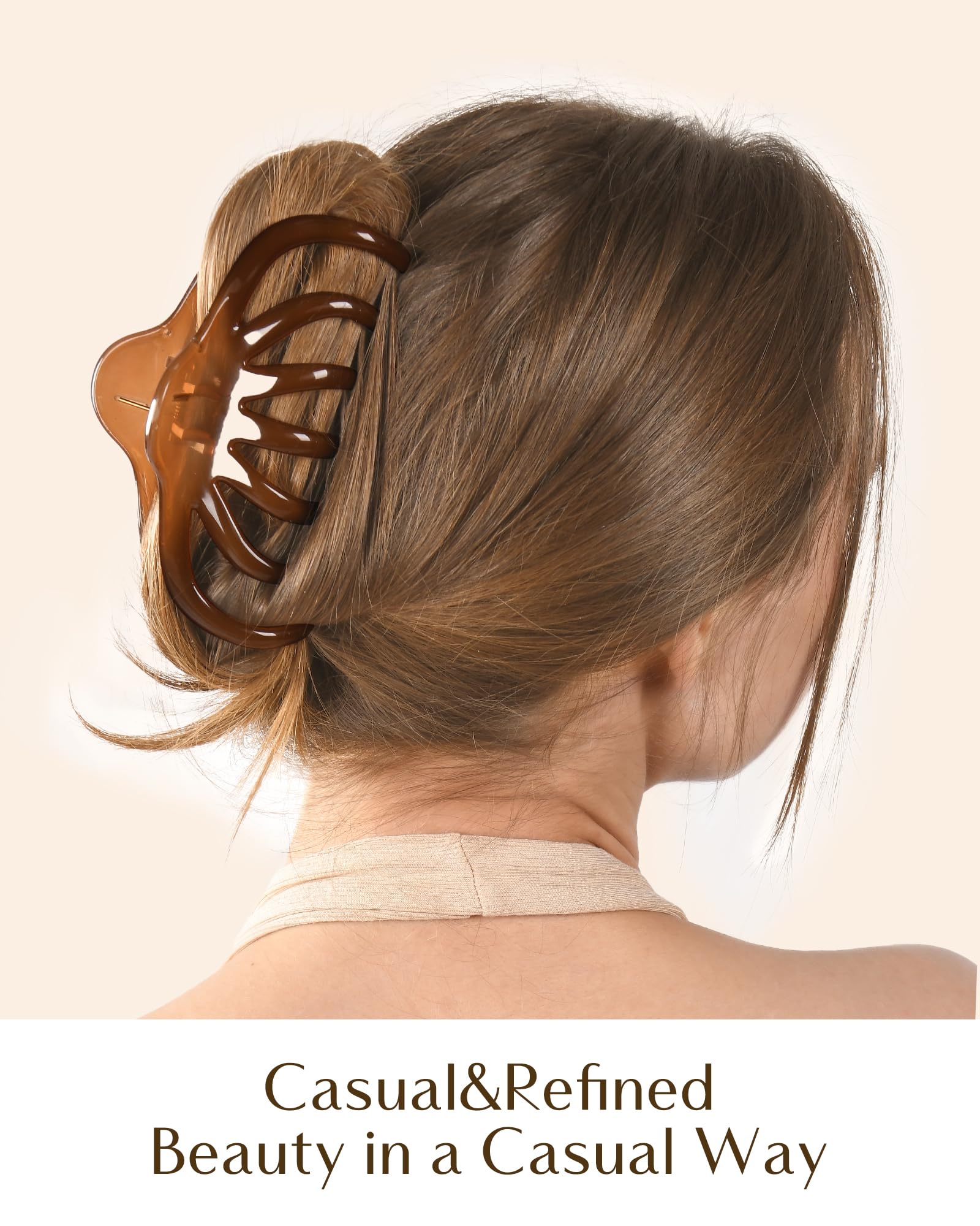 Yanibest 5.1 Inche Large Octopus Hair Claw Clips Non-Slip Ponytail for Women Thick Hair and Long Hair Chic Hair Styling Accessories for Girls, 3 pcs