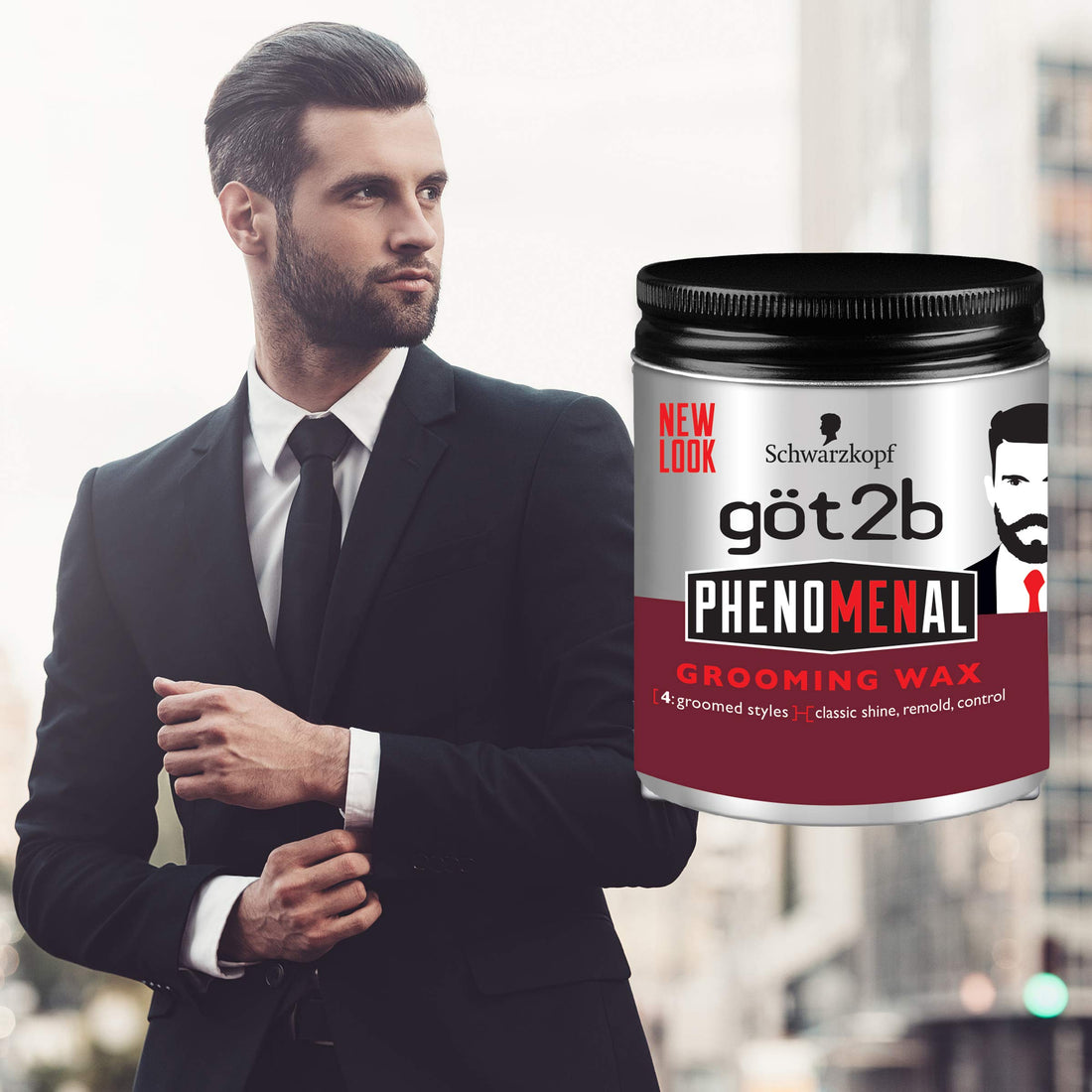 Phenomenal Grooming Hair Wax , 3.5 Ounce : Got2b Phenomenal Grooming Hair Wax, 3.5 Ounce