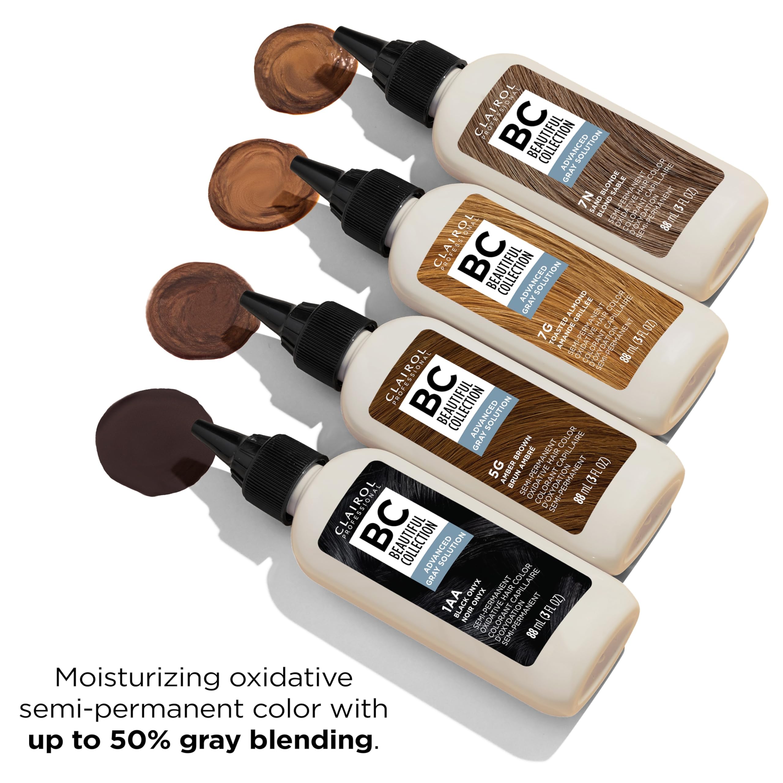 Clairol Professional Beautiful Collection Advanced Gray Solutions, 1A Midnight Black, 3 oz. - Packaging May Vary