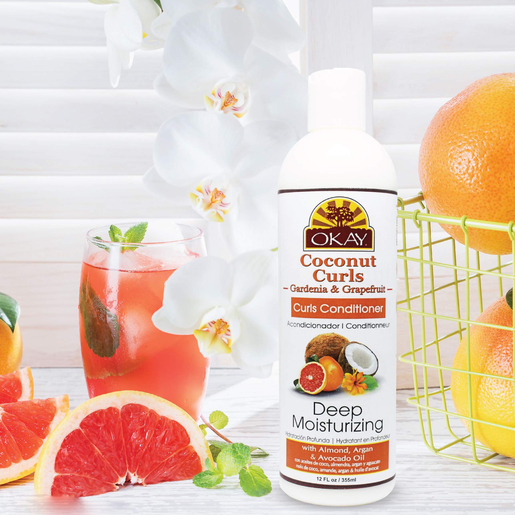 Okay Coconut Conditioner Gardenia & Grapefruit C 12 Ounce