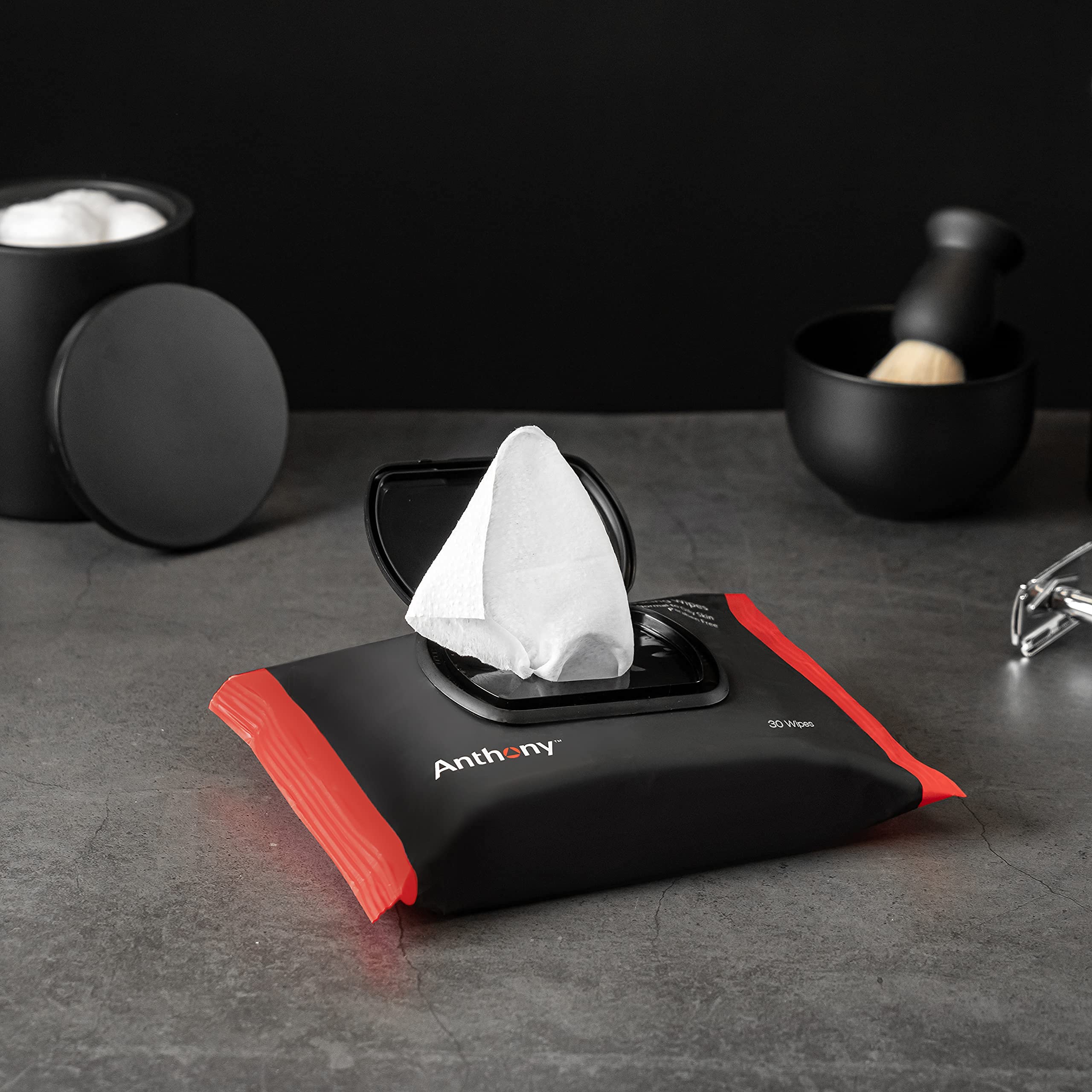 Anthony Glycolic Exfoliating and Resurfacing Wipes, 10.0 oz.