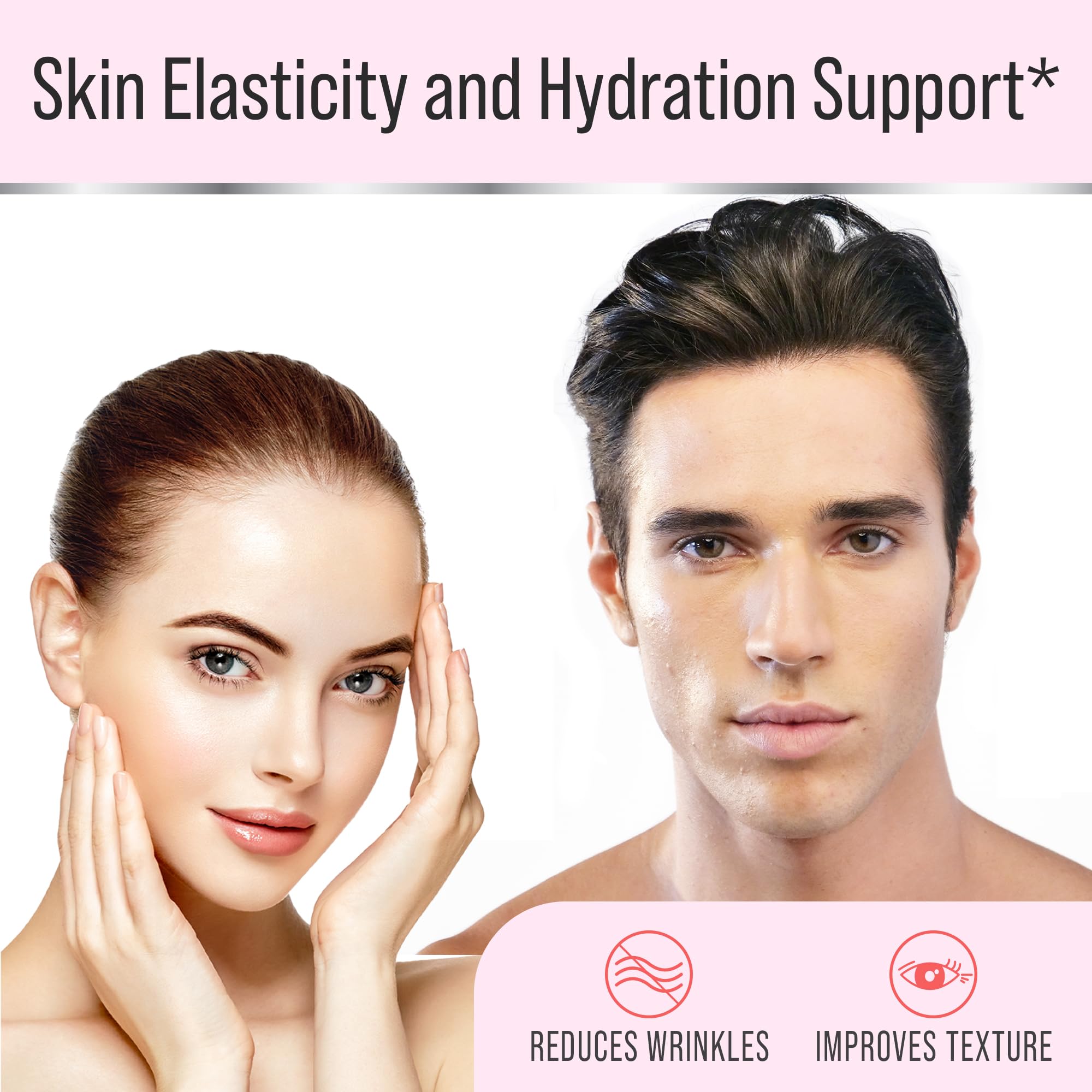 Biotin + Keratin + Marine Collagen + Hyaluronic Acid, 4-in-1 Hair Growth Vitamins with 10000mcg Biotin Capsules, Thickening Complex for Women & Men with Hair Thinning