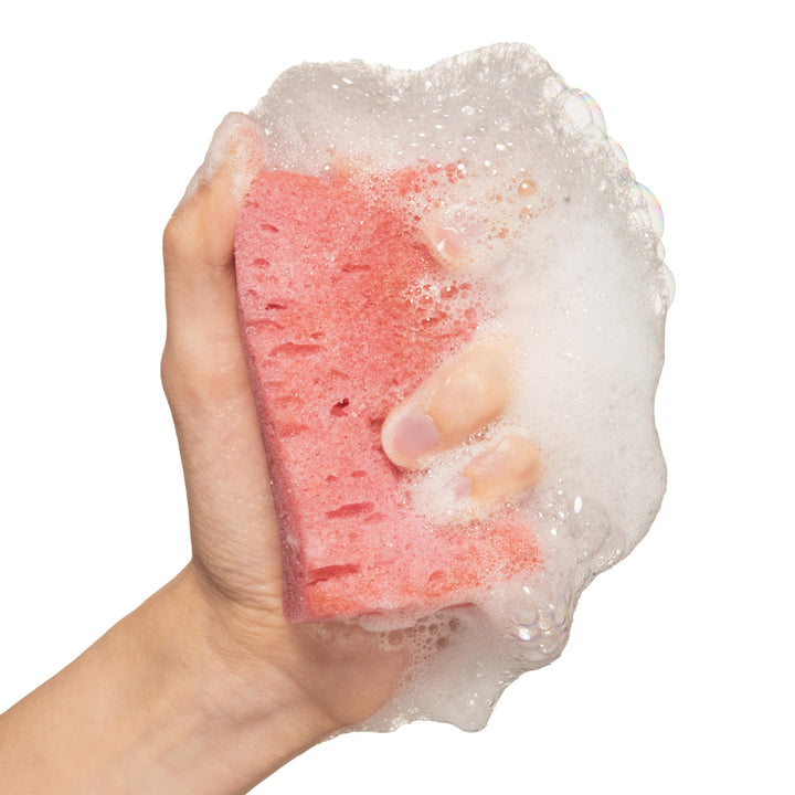 Avodari Body Wash in a Sponge Infused with Pure Bulgarian Rose Oil Rose Damascena 70 gr 2.5 oz