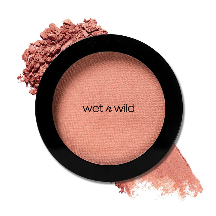 wet n wild Color Icon Blush, Effortless Matte Natural Sheer Glow & Seamless Blend, Luxuriously Infused Smooth Jojoba Oil, Cruelty-Free & Vegan - Pearlescent Pink