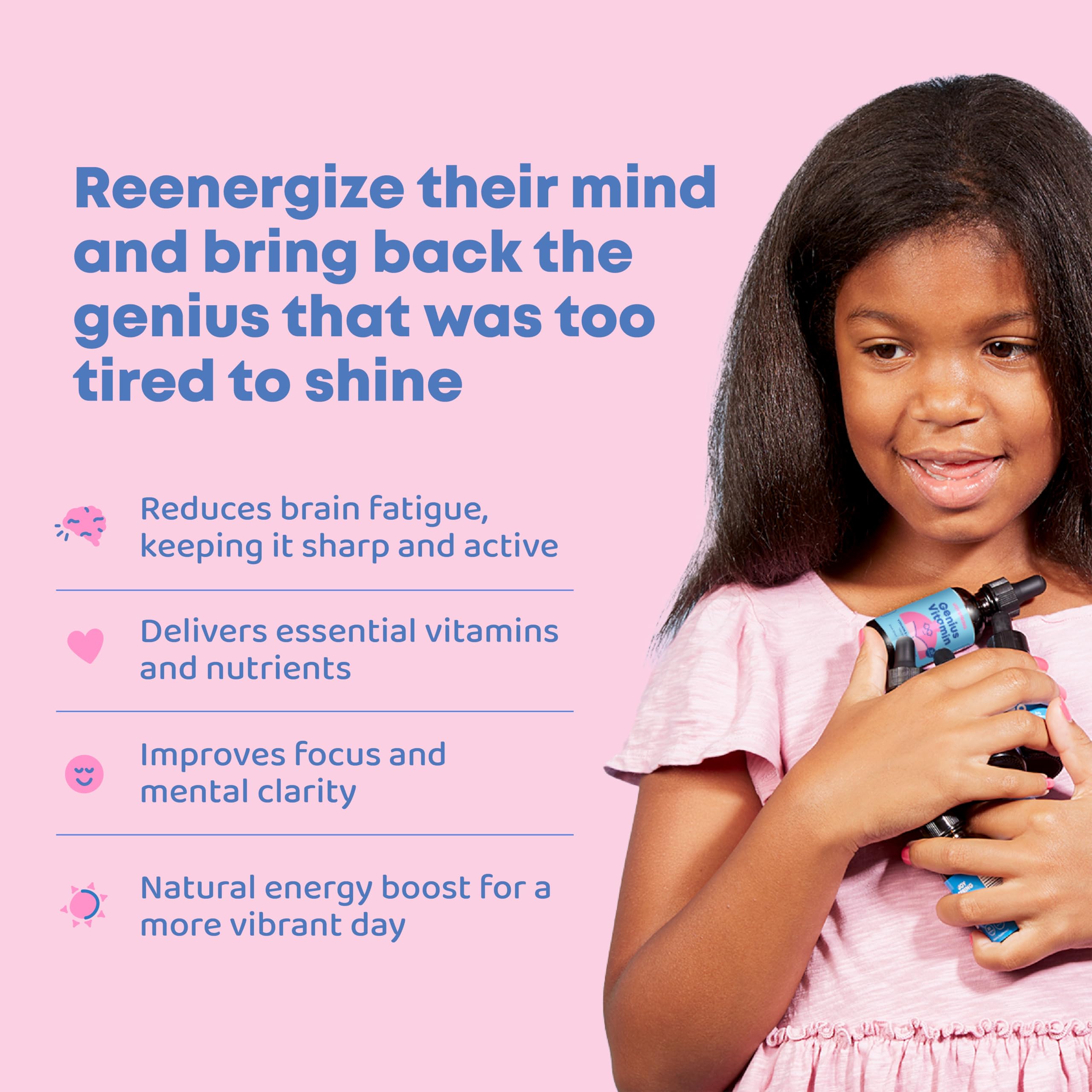 JoySpring Kids B Complex | Vitamin B Complex Liquid Drops with Elderberry, Zinc & Vitamin C | Support for Overall Wellness (1 fl oz) 30 Servings