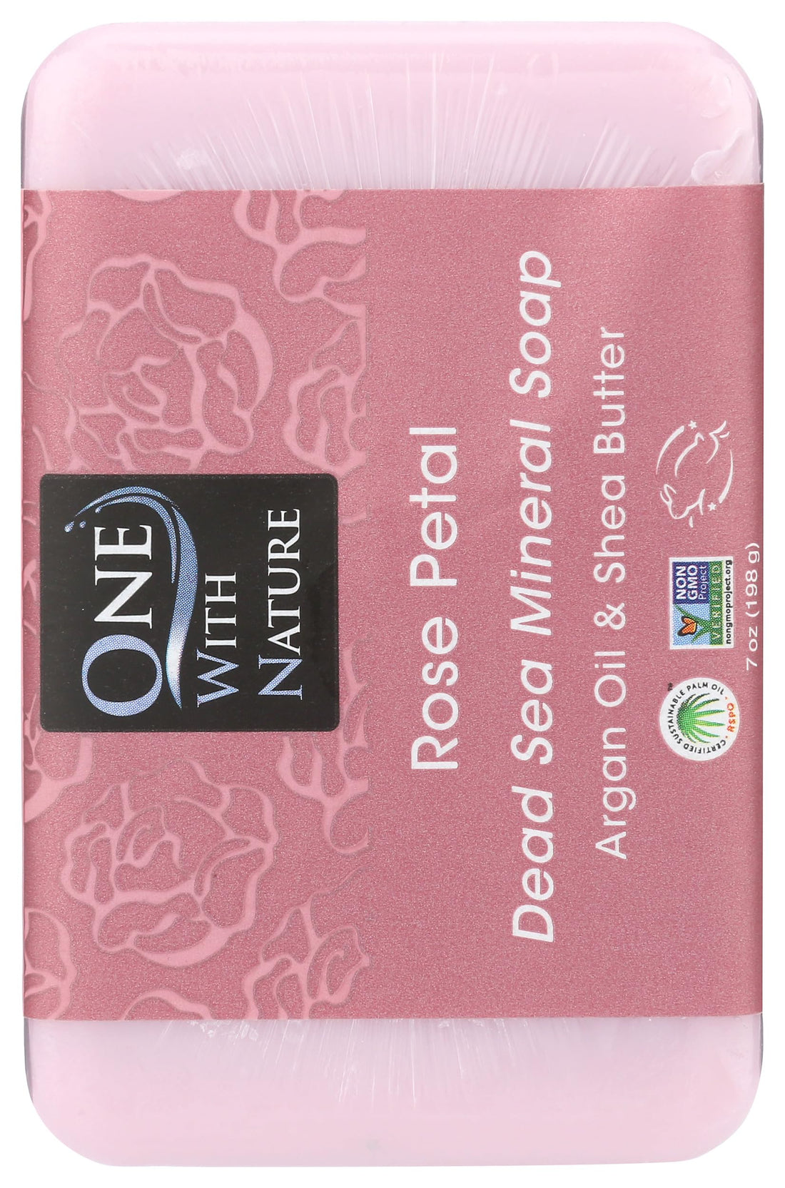 One With Nature Soap Bar Rose Petal
