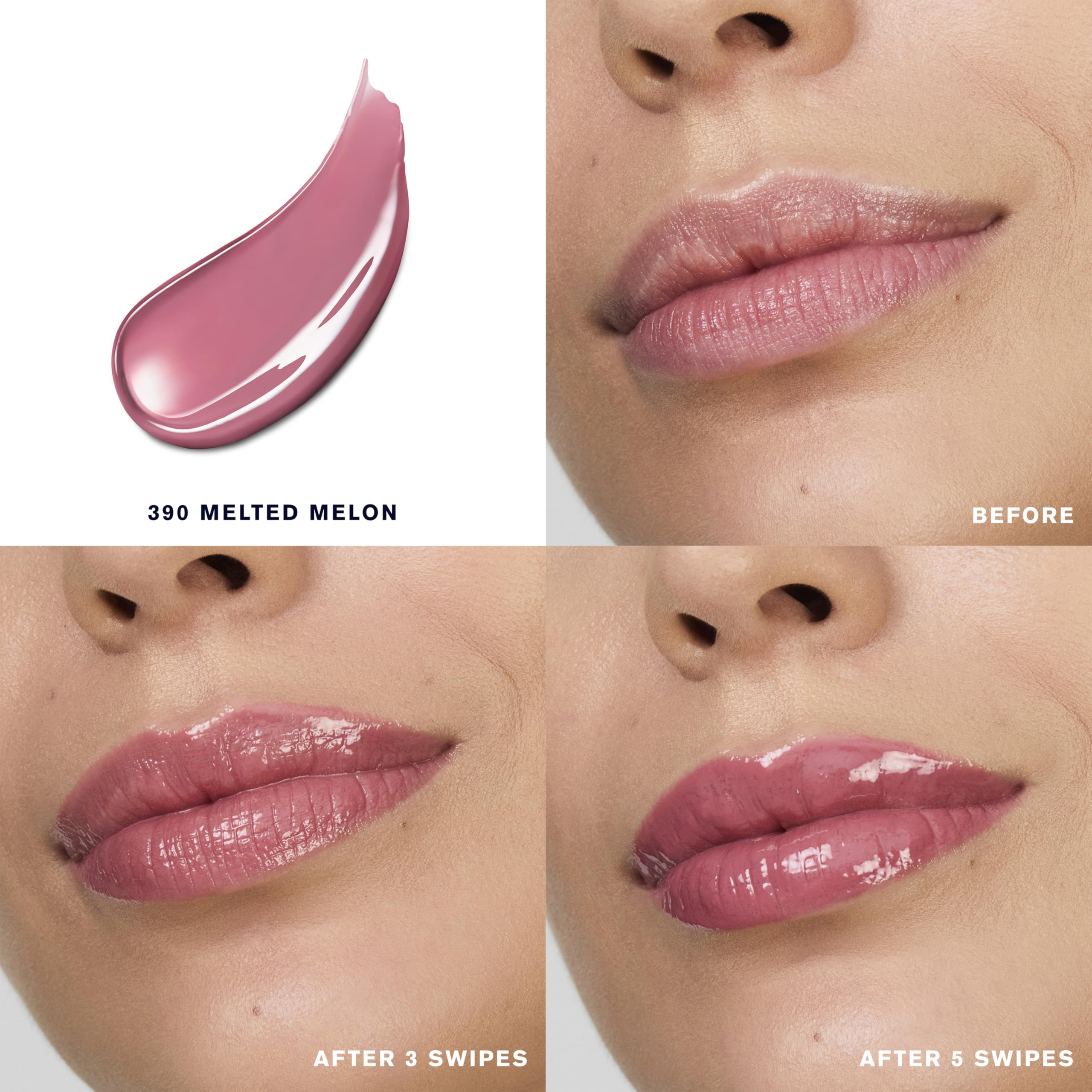 Estée Lauder Pure Color Melt-On Glosstick for Lips | Plumping & Moisturizing Lip Gloss, 390 Melted Melon