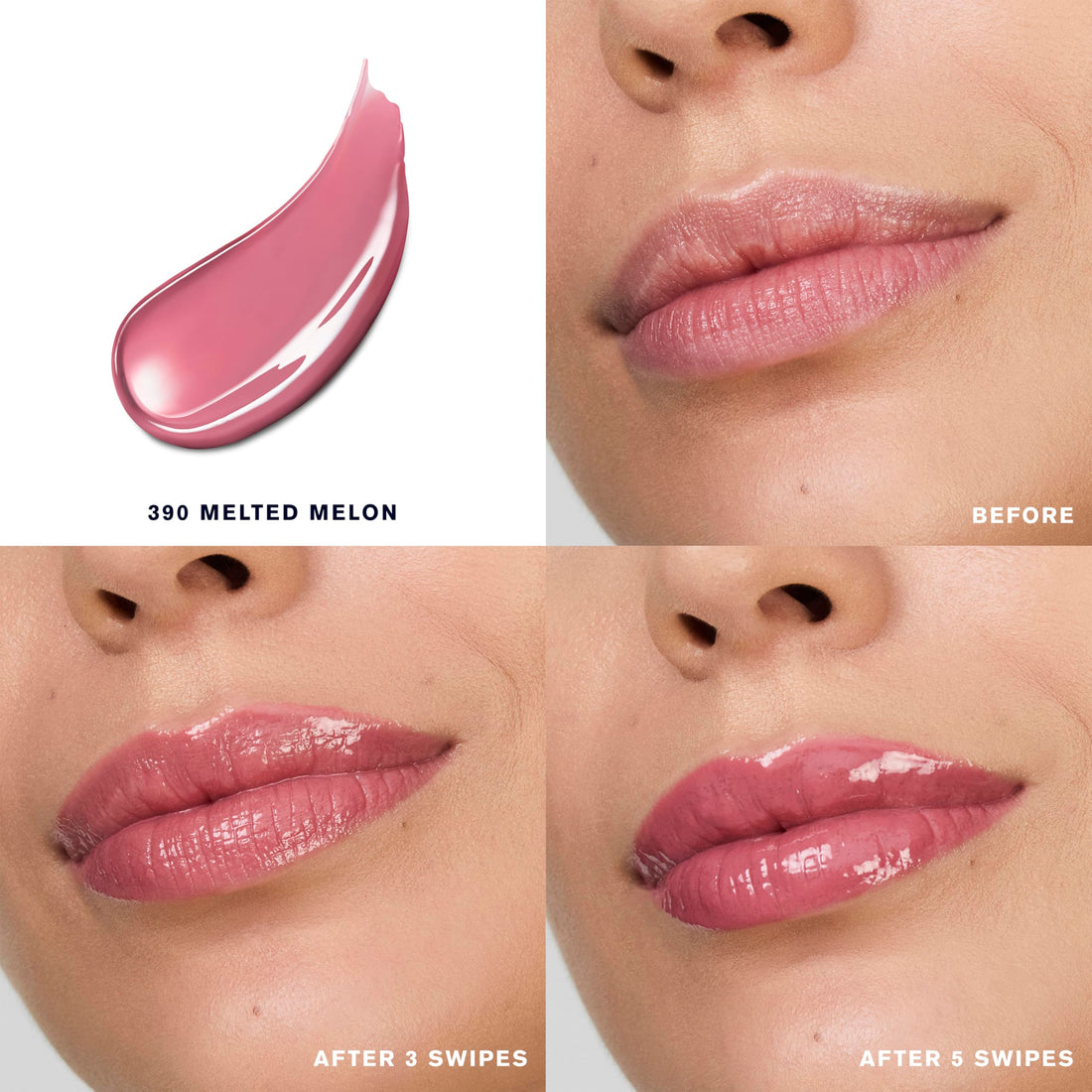 Estée Lauder Pure Color Melt-On Glosstick for Lips | Plumping & Moisturizing Lip Gloss, 390 Melted Melon