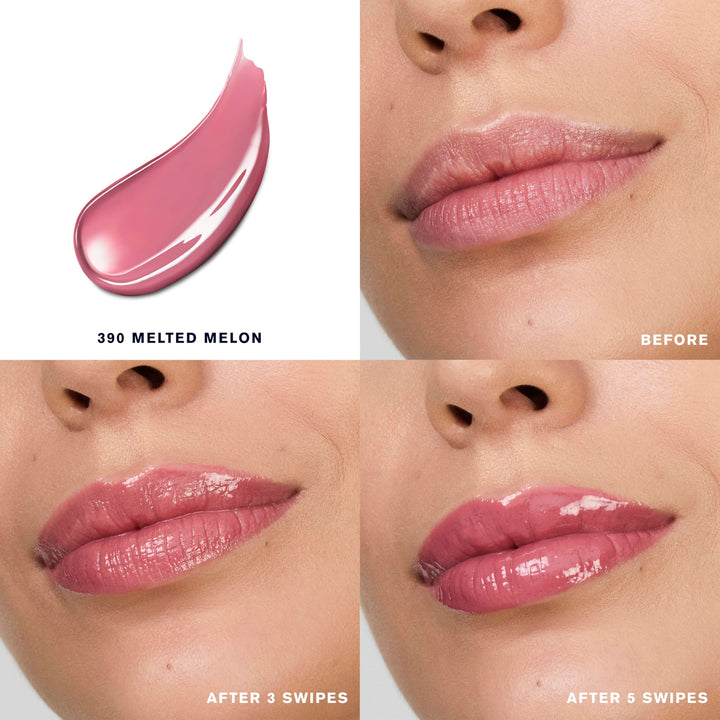 Estée Lauder Pure Color Melt-On Glosstick for Lips | Plumping & Moisturizing Lip Gloss, 390 Melted Melon